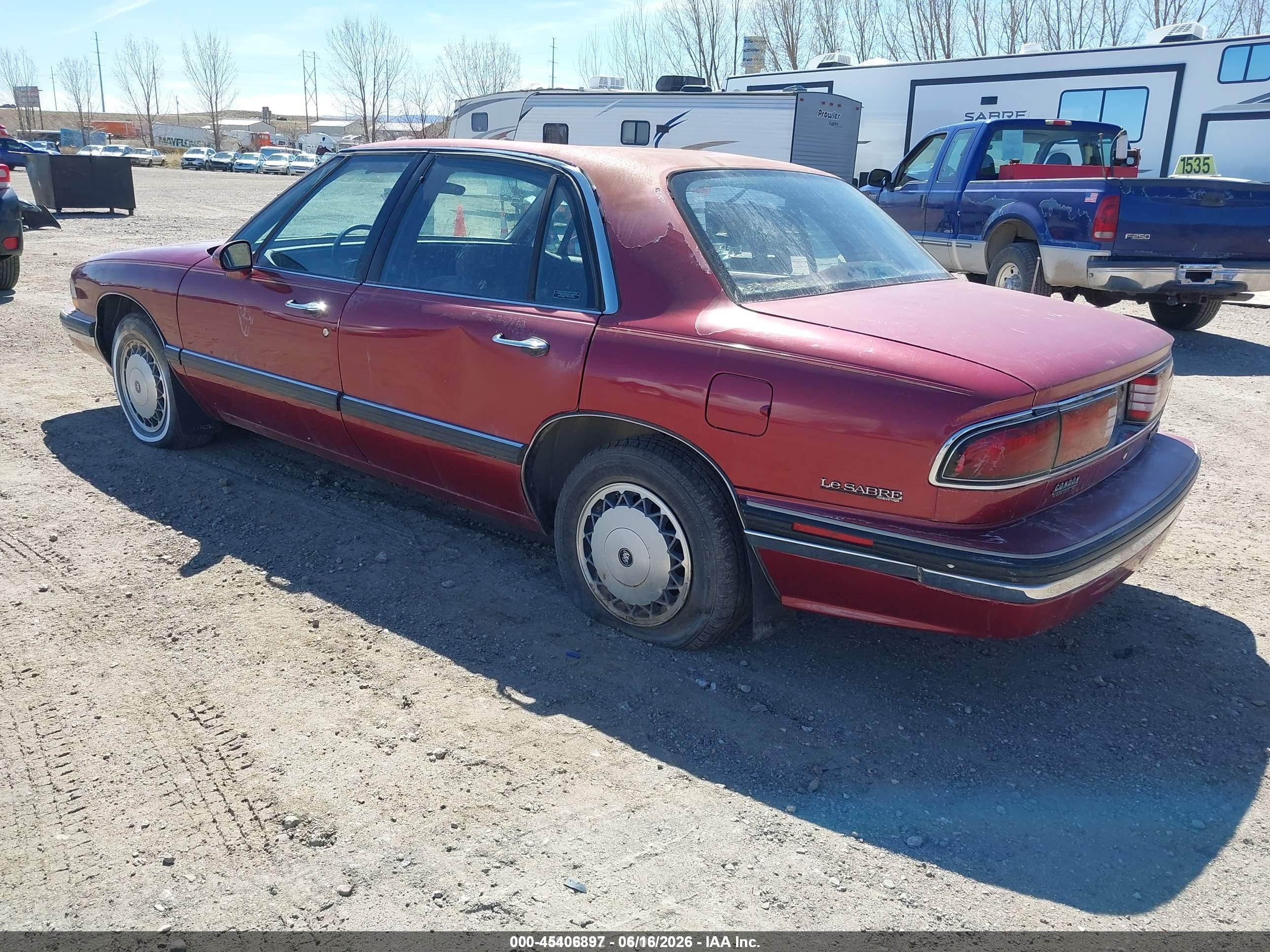 1995 Buick Lesabre Custom Maroon vin: 1G4HP52L9SH405681