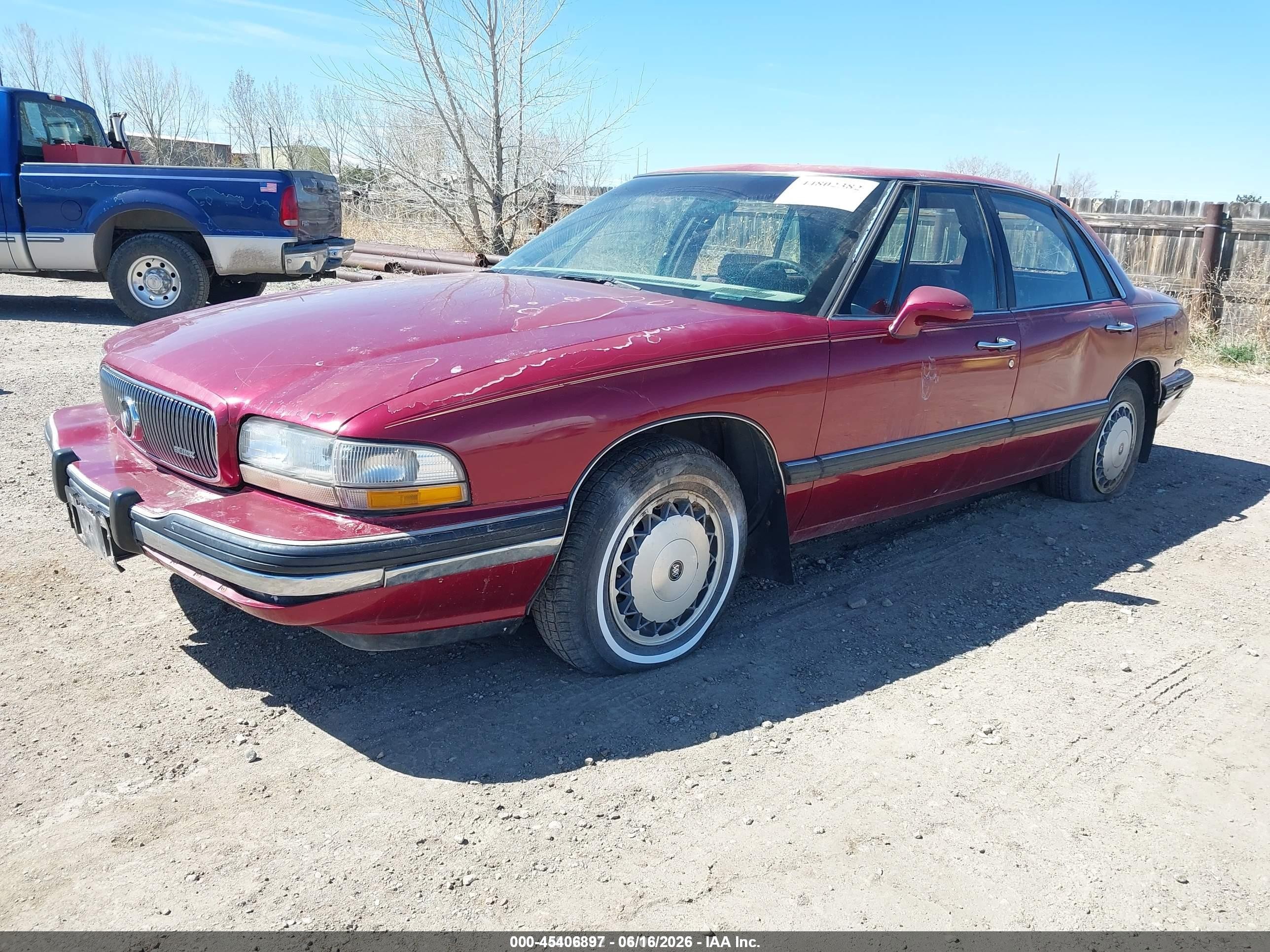 1995 Buick Lesabre Custom Maroon vin: 1G4HP52L9SH405681