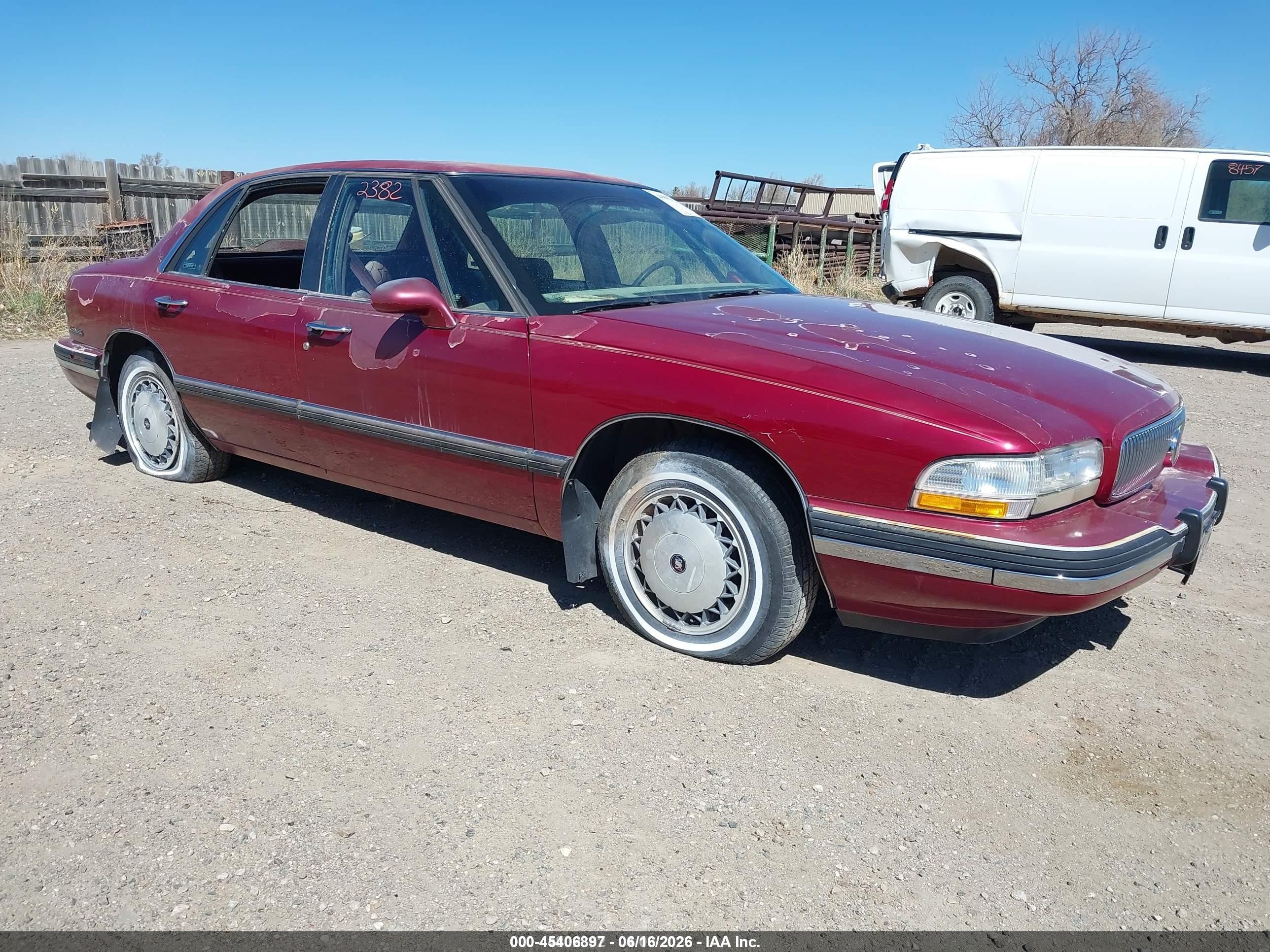 1995 Buick Lesabre Custom Maroon vin: 1G4HP52L9SH405681
