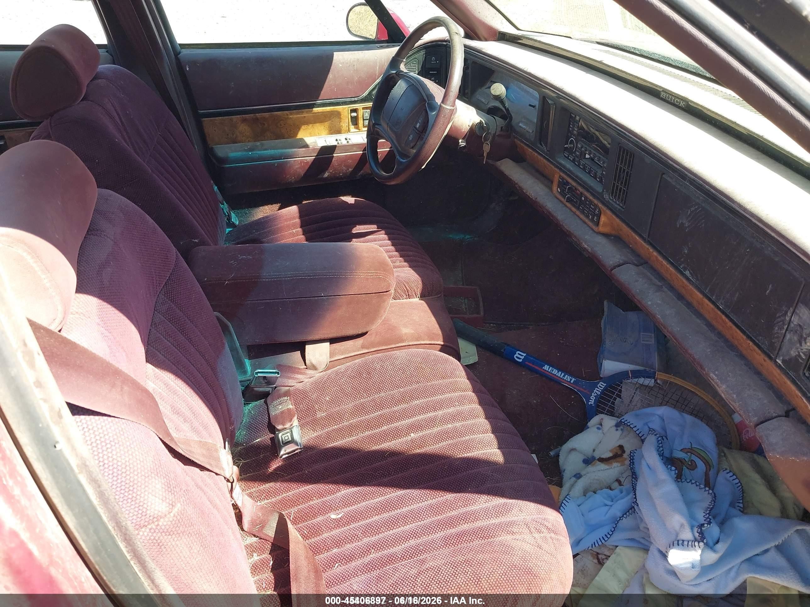 1995 Buick Lesabre Custom Maroon vin: 1G4HP52L9SH405681