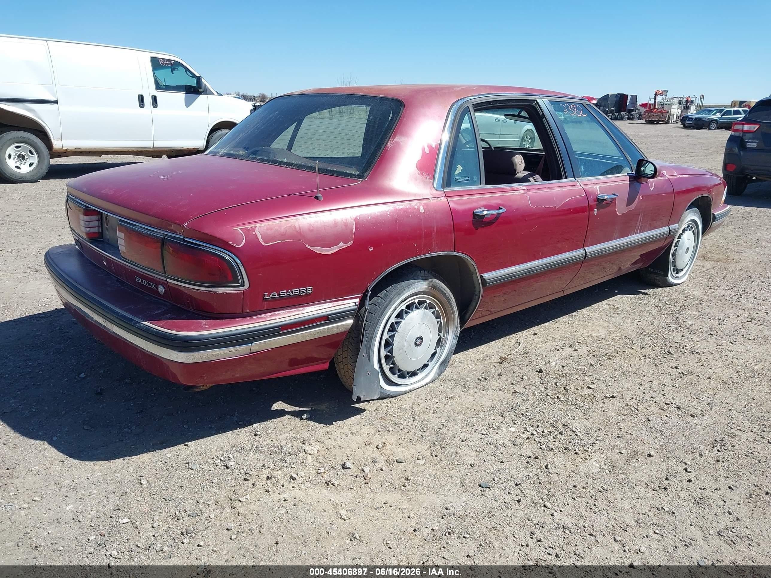 1995 Buick Lesabre Custom Maroon vin: 1G4HP52L9SH405681