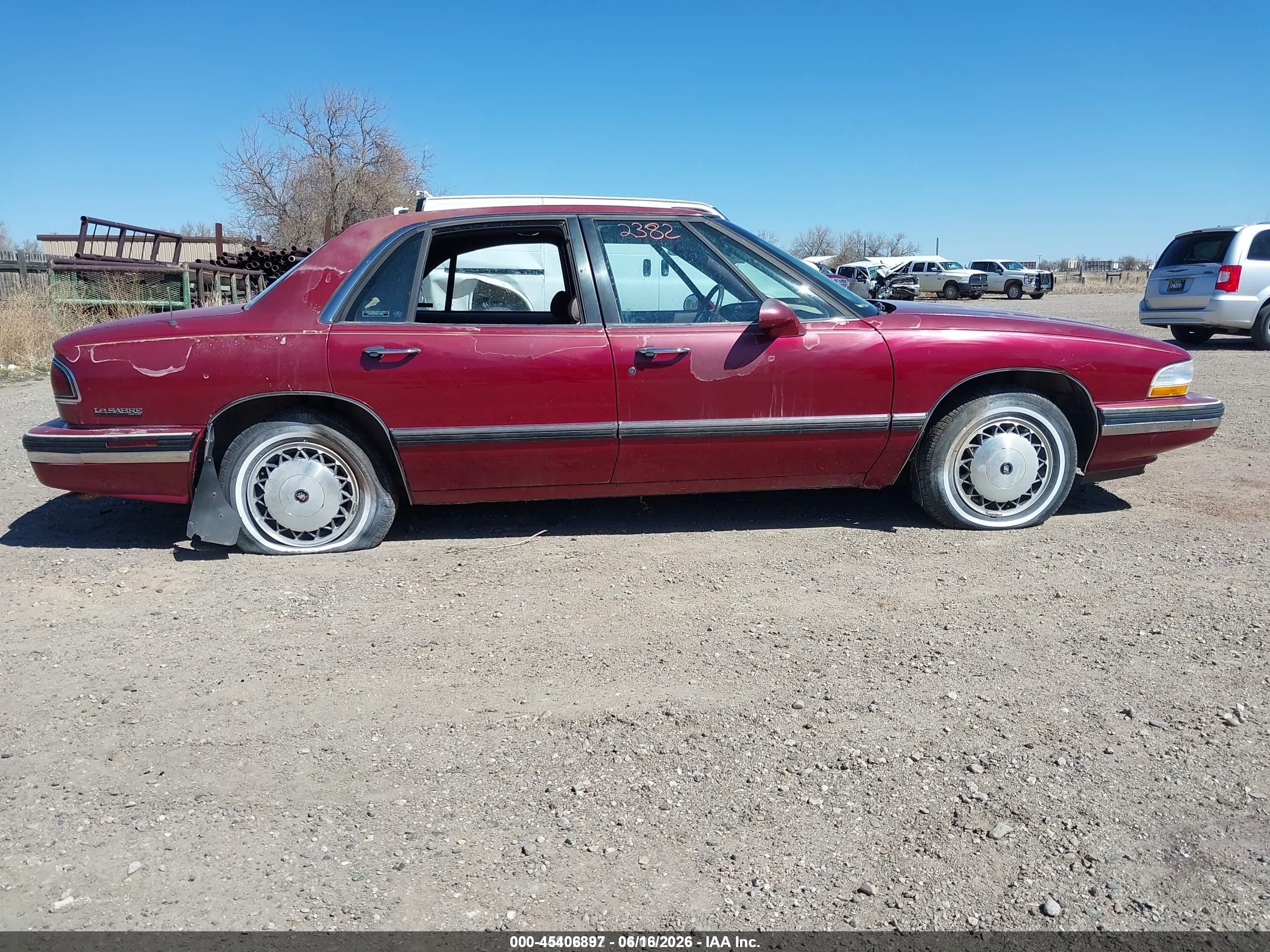 1995 Buick Lesabre Custom Maroon vin: 1G4HP52L9SH405681