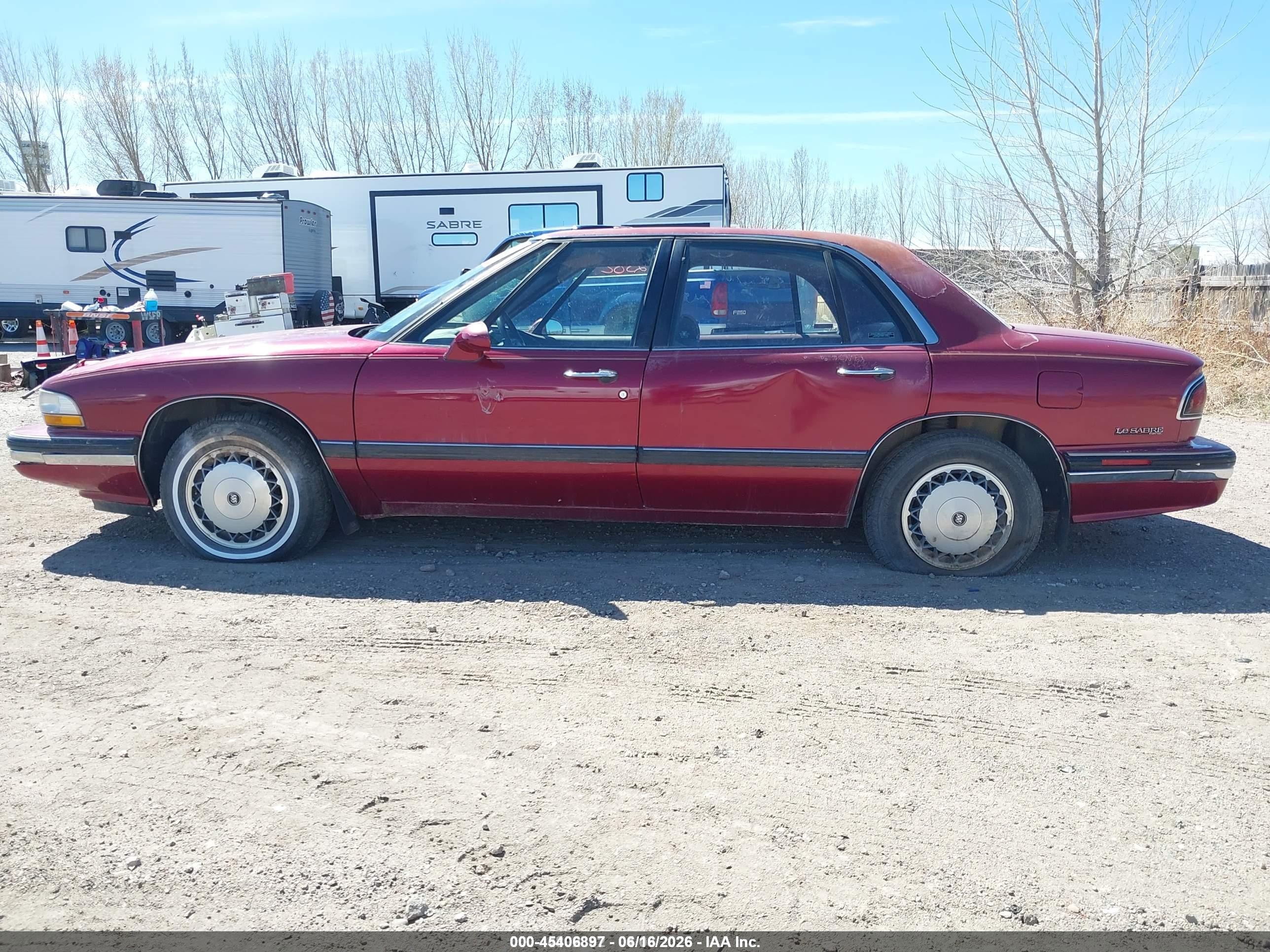 1995 Buick Lesabre Custom Maroon vin: 1G4HP52L9SH405681