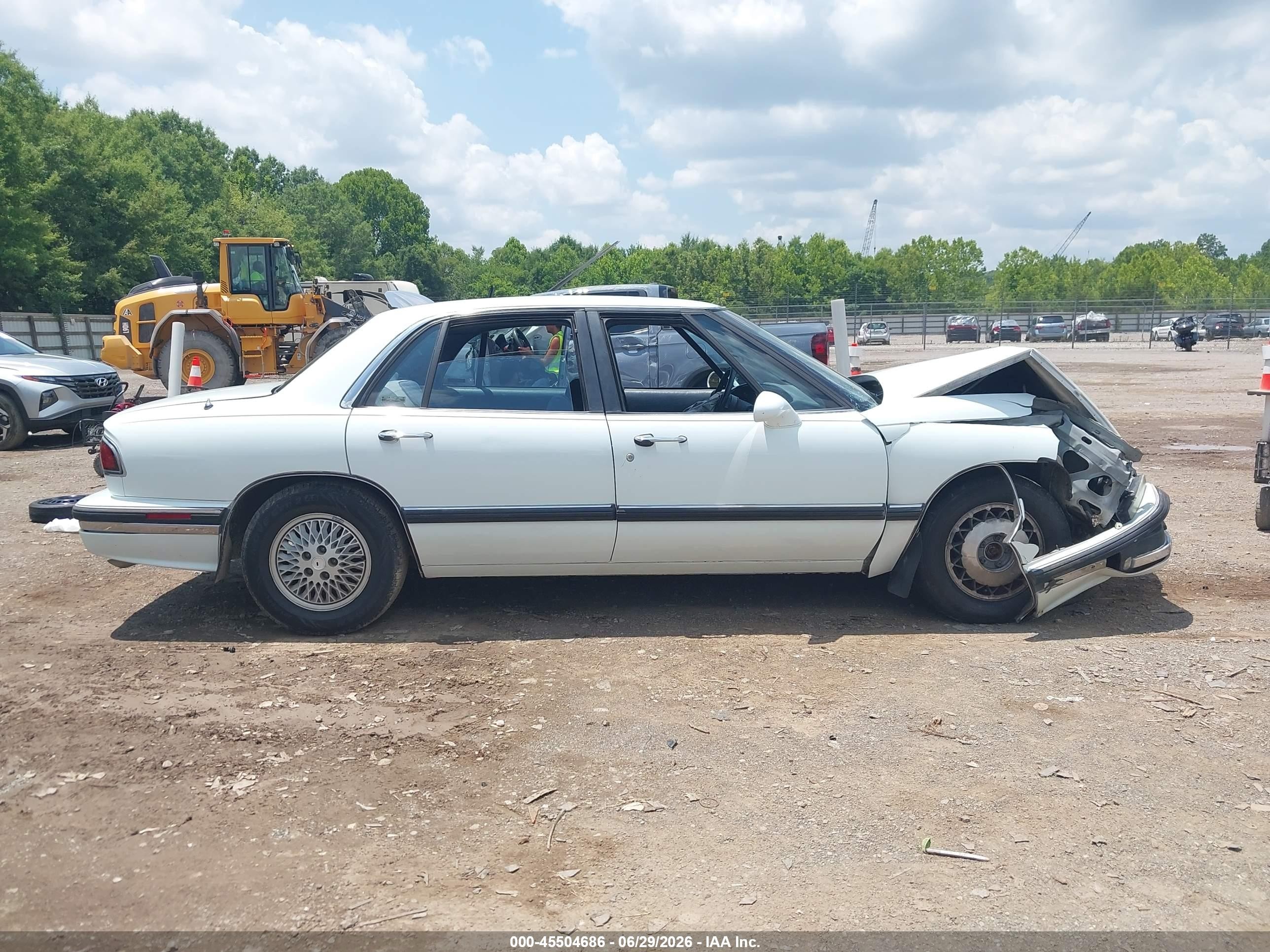 1993 Buick Lesabre Custom/90th Anniversary White vin: 1G4HP53L3PH499496