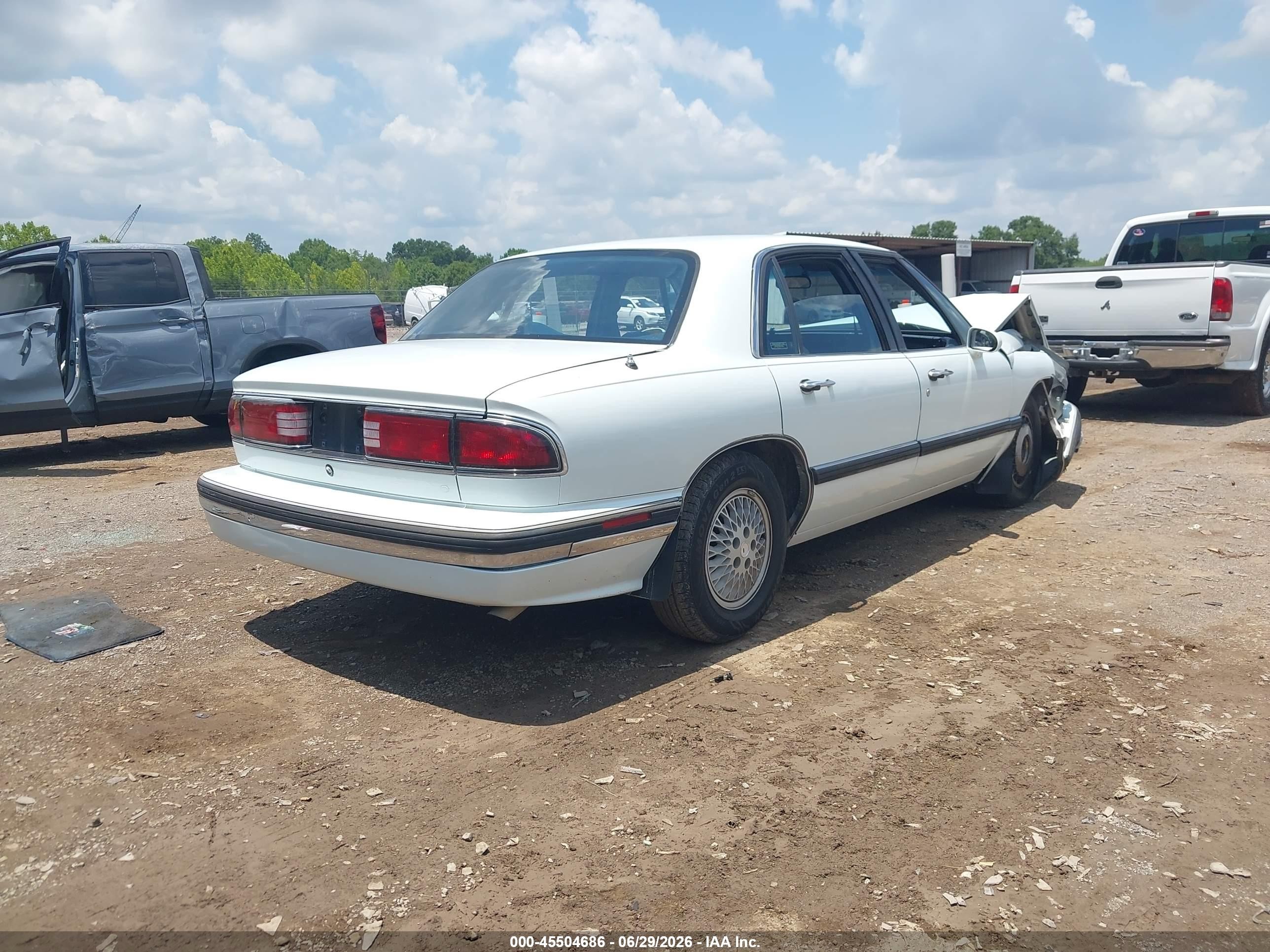 1993 Buick Lesabre Custom/90th Anniversary White vin: 1G4HP53L3PH499496