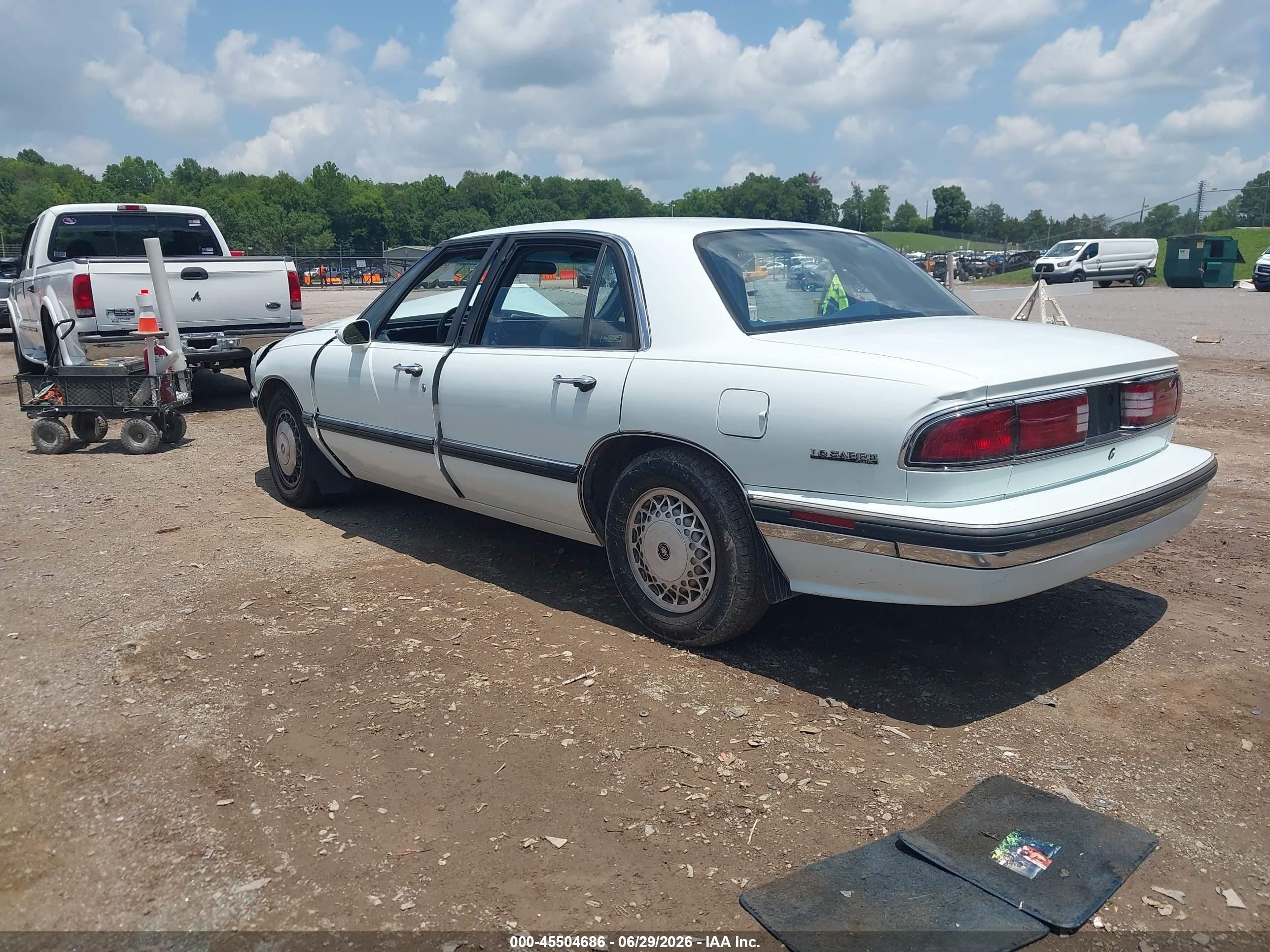 1993 Buick Lesabre Custom/90th Anniversary White vin: 1G4HP53L3PH499496