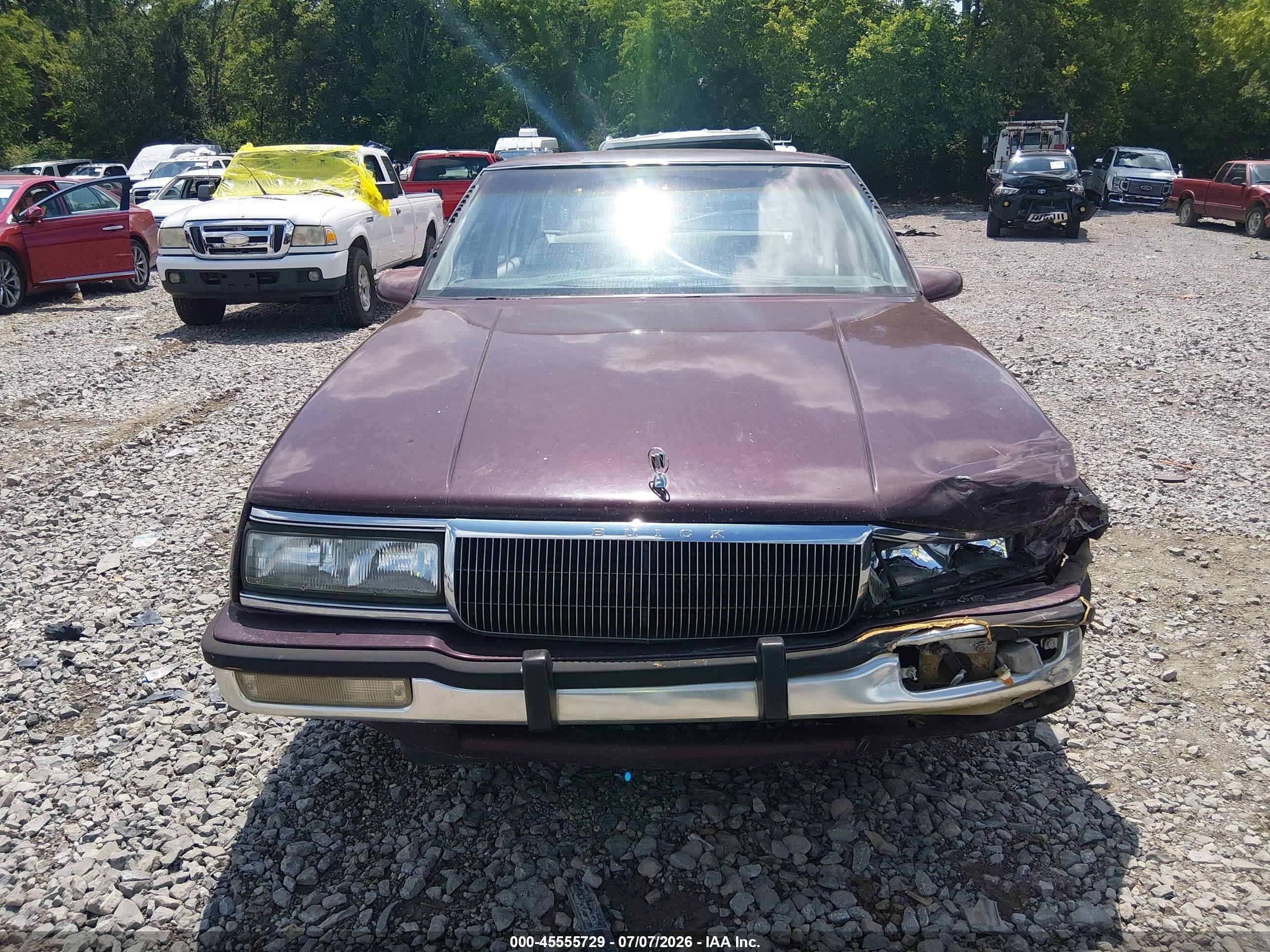 1991 Buick Lesabre Custom Red vin: 1G4HP54C3MH466752