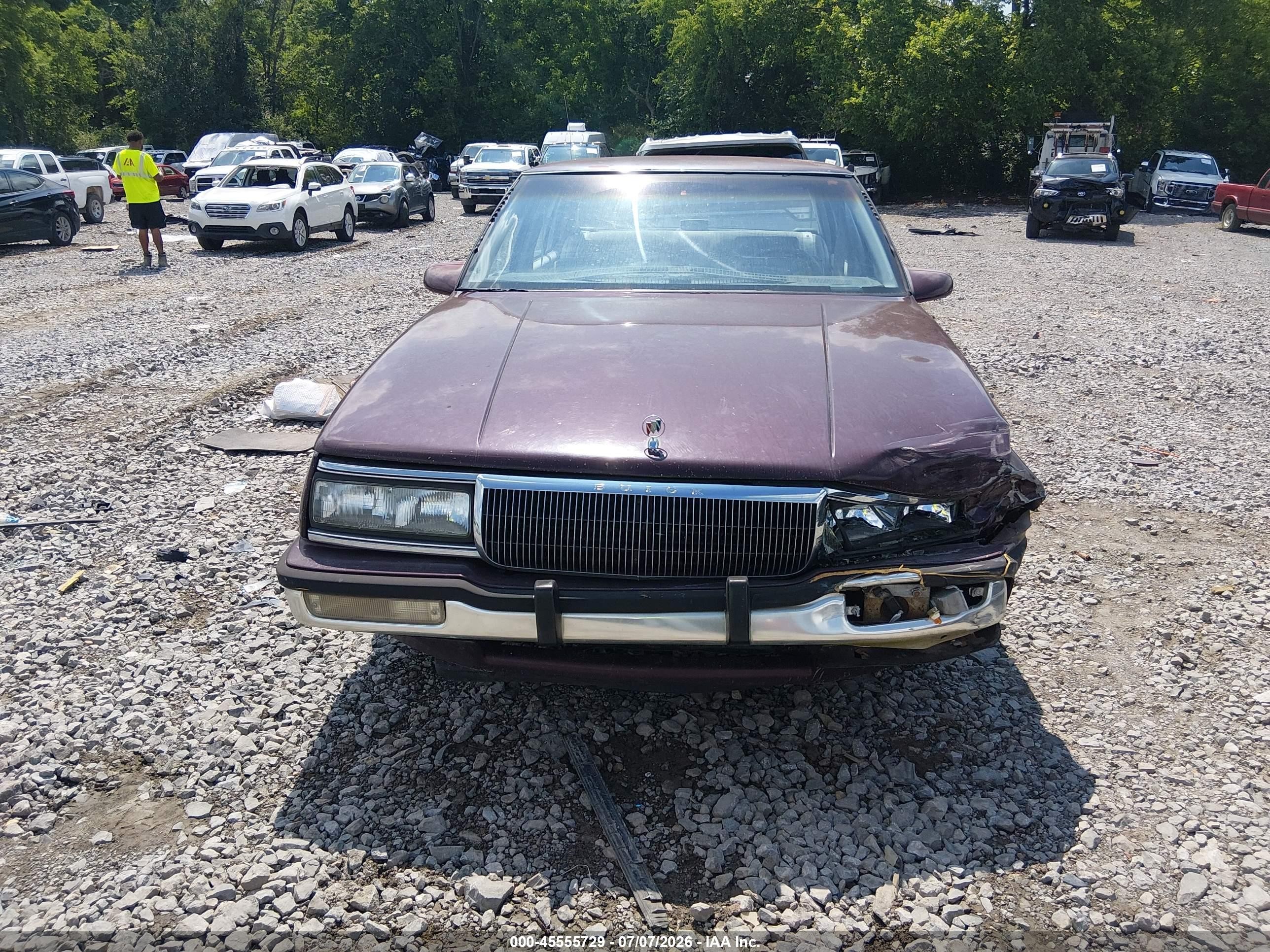 1991 Buick Lesabre Custom Red vin: 1G4HP54C3MH466752