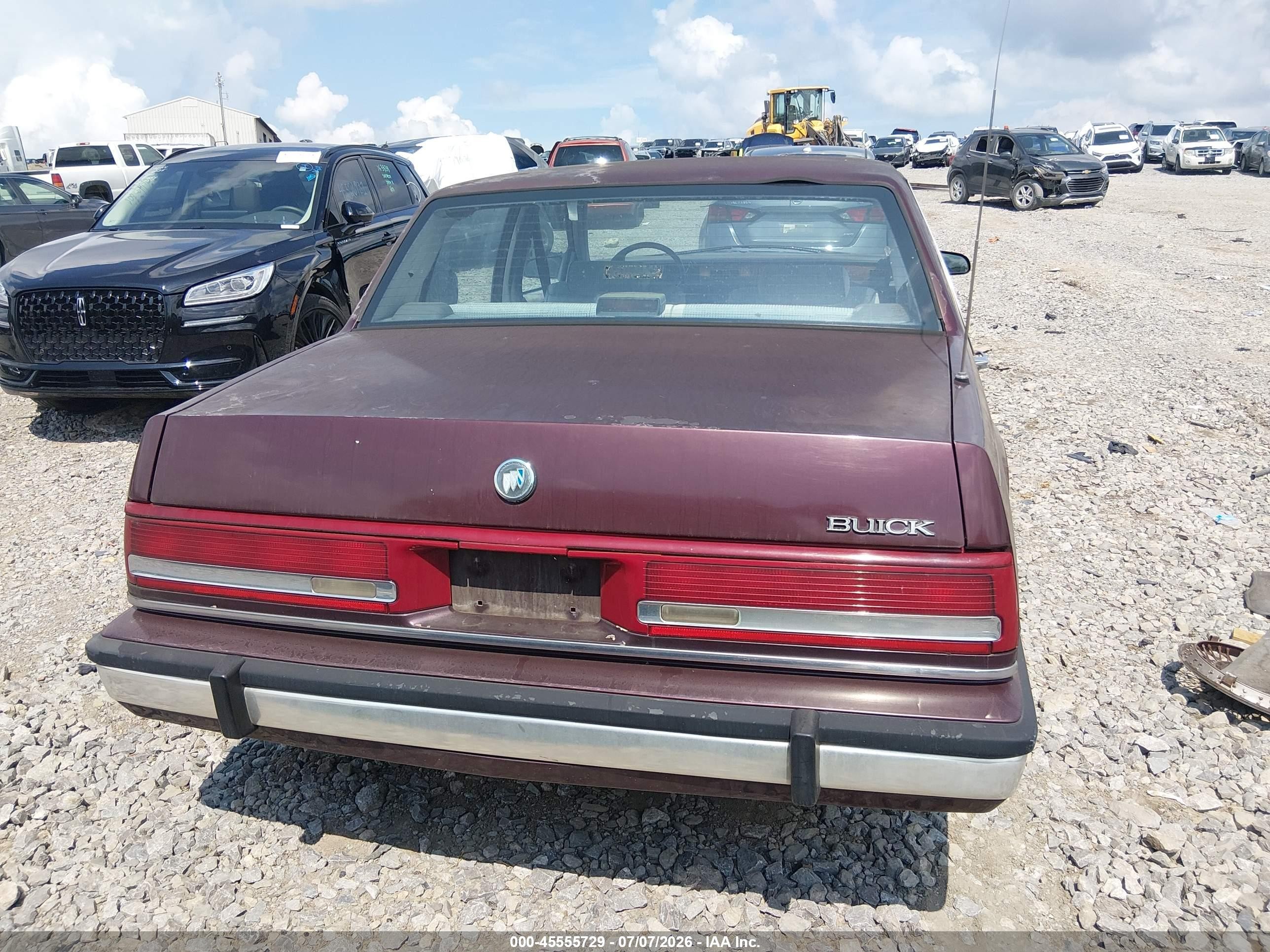 1991 Buick Lesabre Custom Red vin: 1G4HP54C3MH466752