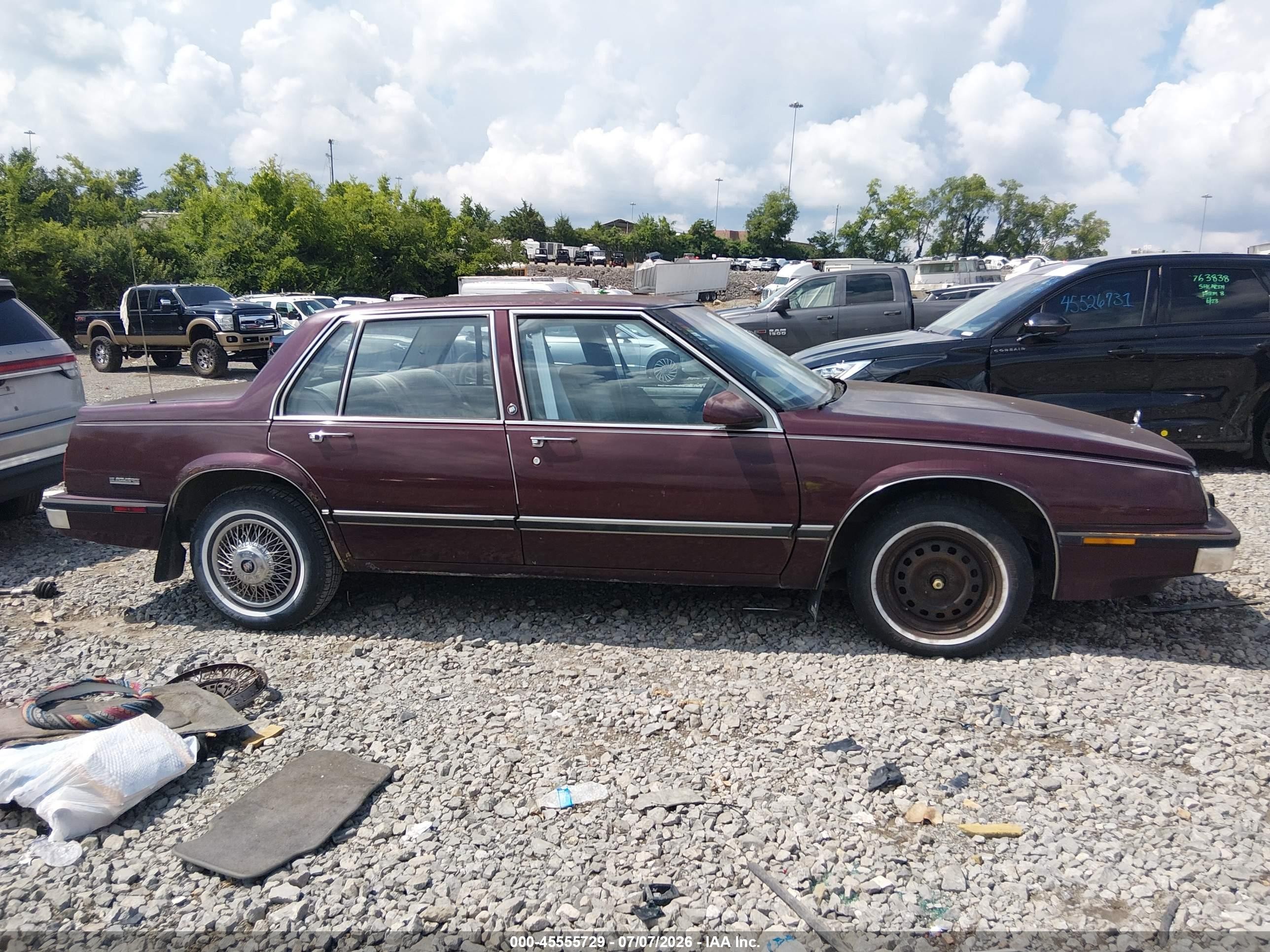 1991 Buick Lesabre Custom Red vin: 1G4HP54C3MH466752