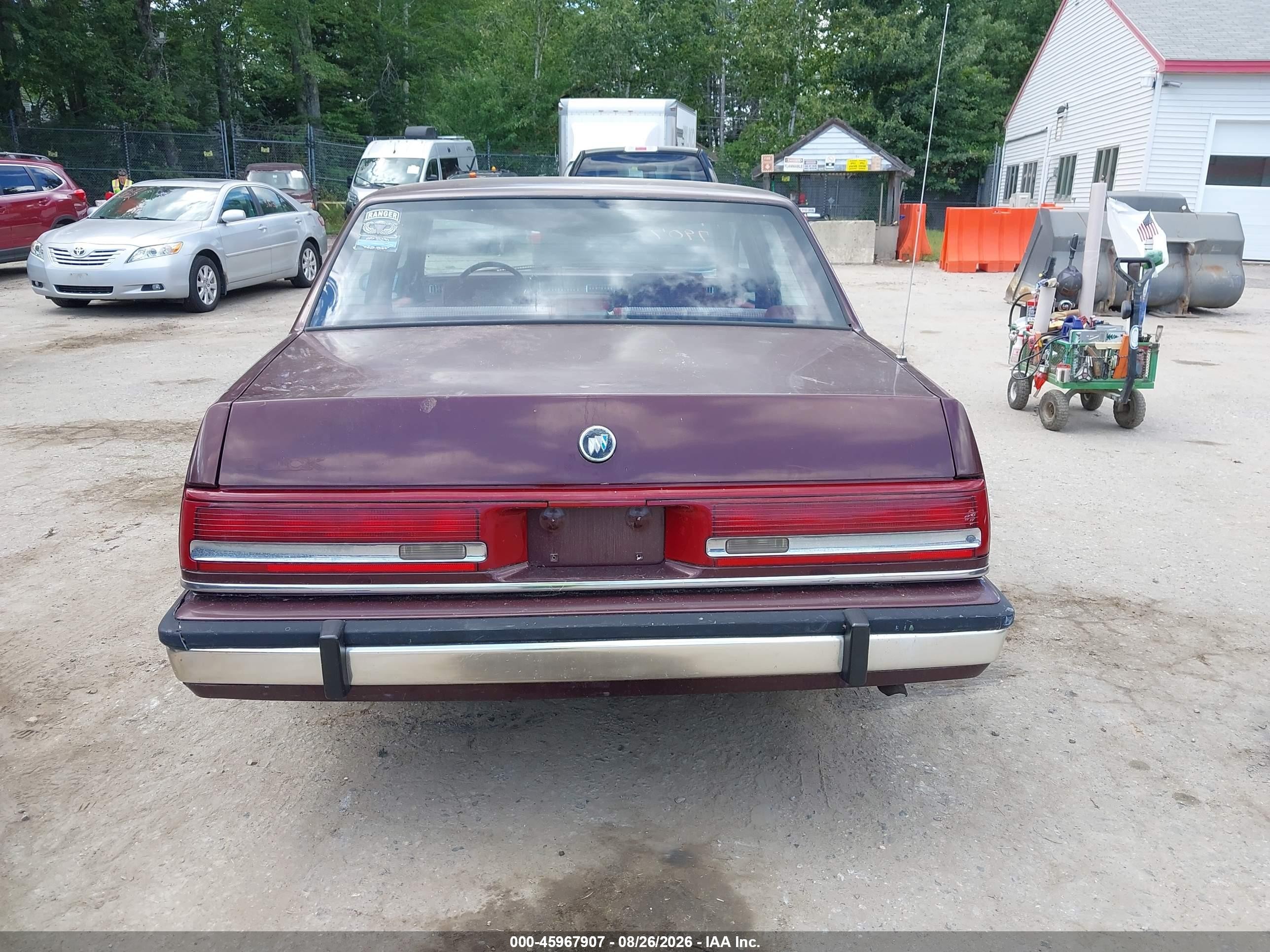 1991 Buick Lesabre Custom Burgundy vin: 1G4HP54C3MH475905