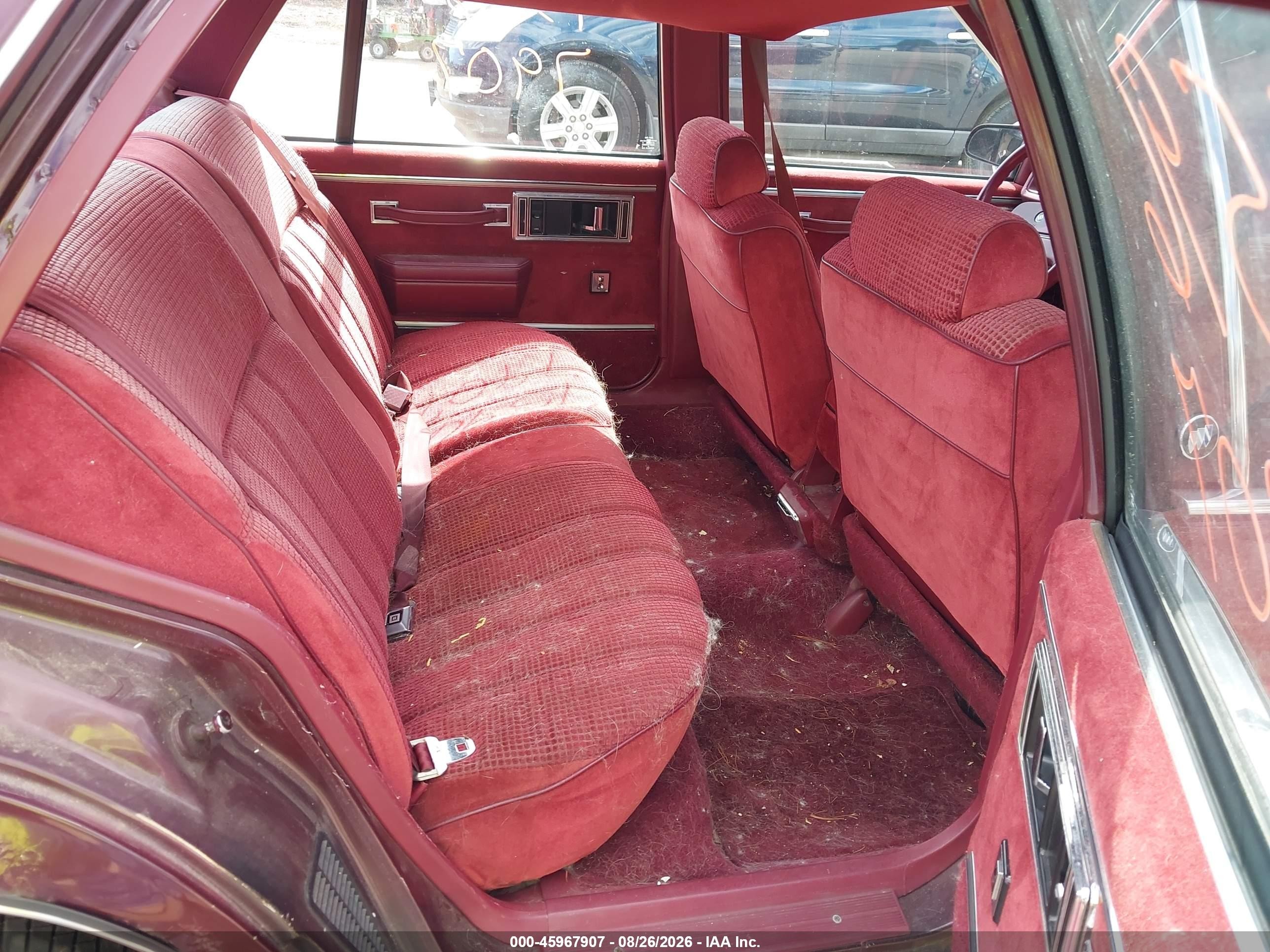 1991 Buick Lesabre Custom Burgundy vin: 1G4HP54C3MH475905