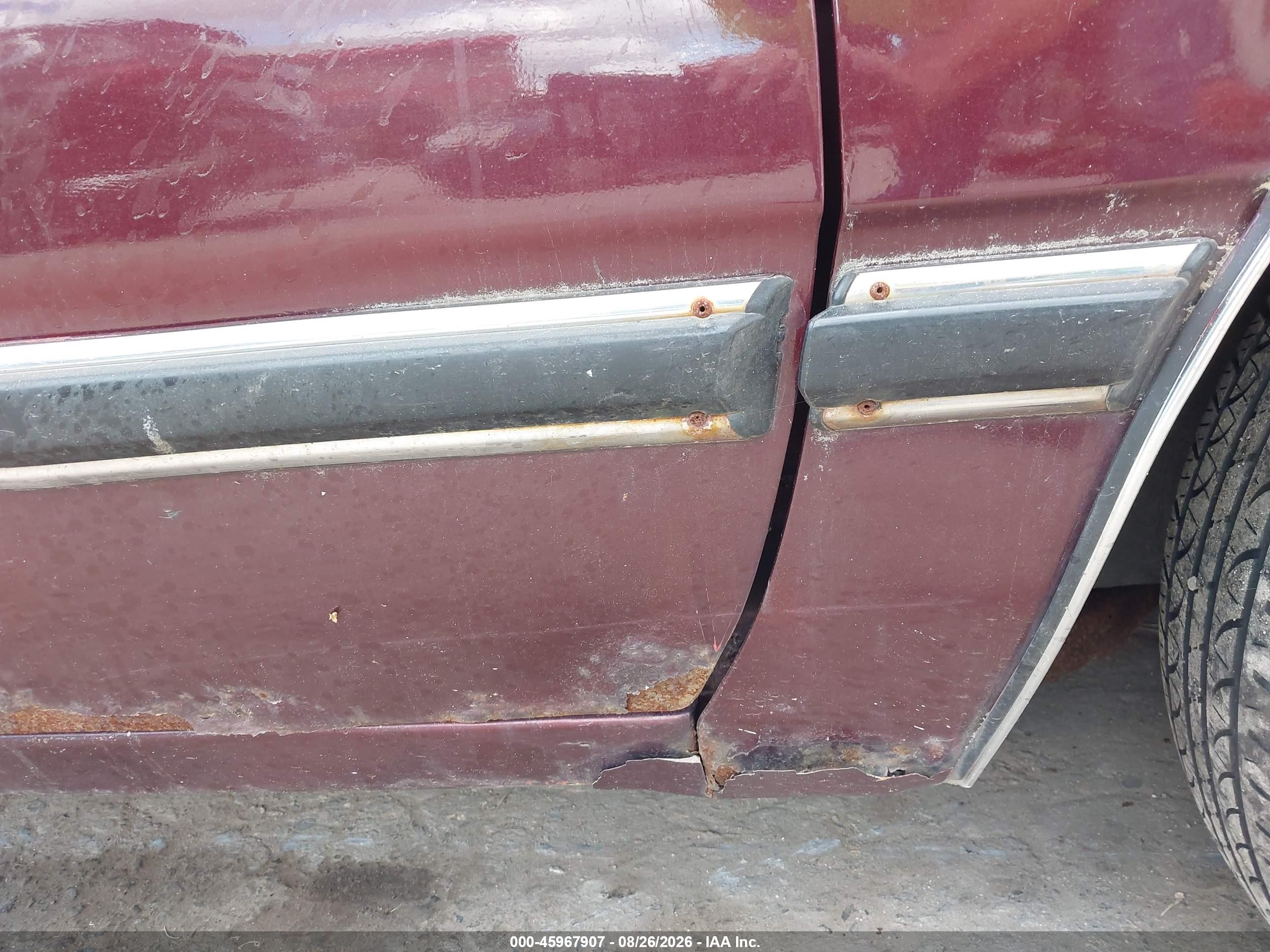 1991 Buick Lesabre Custom Burgundy vin: 1G4HP54C3MH475905