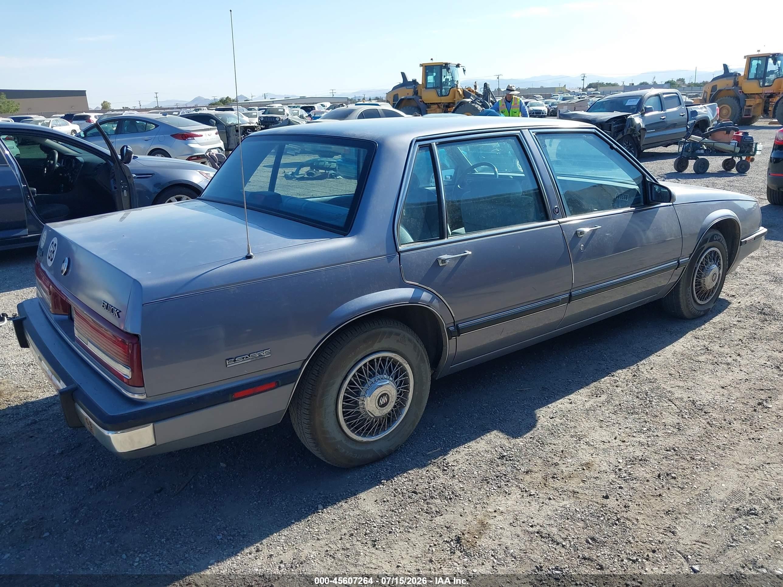 1990 Buick Lesabre Custom Silver vin: 1G4HP54C6LH546402