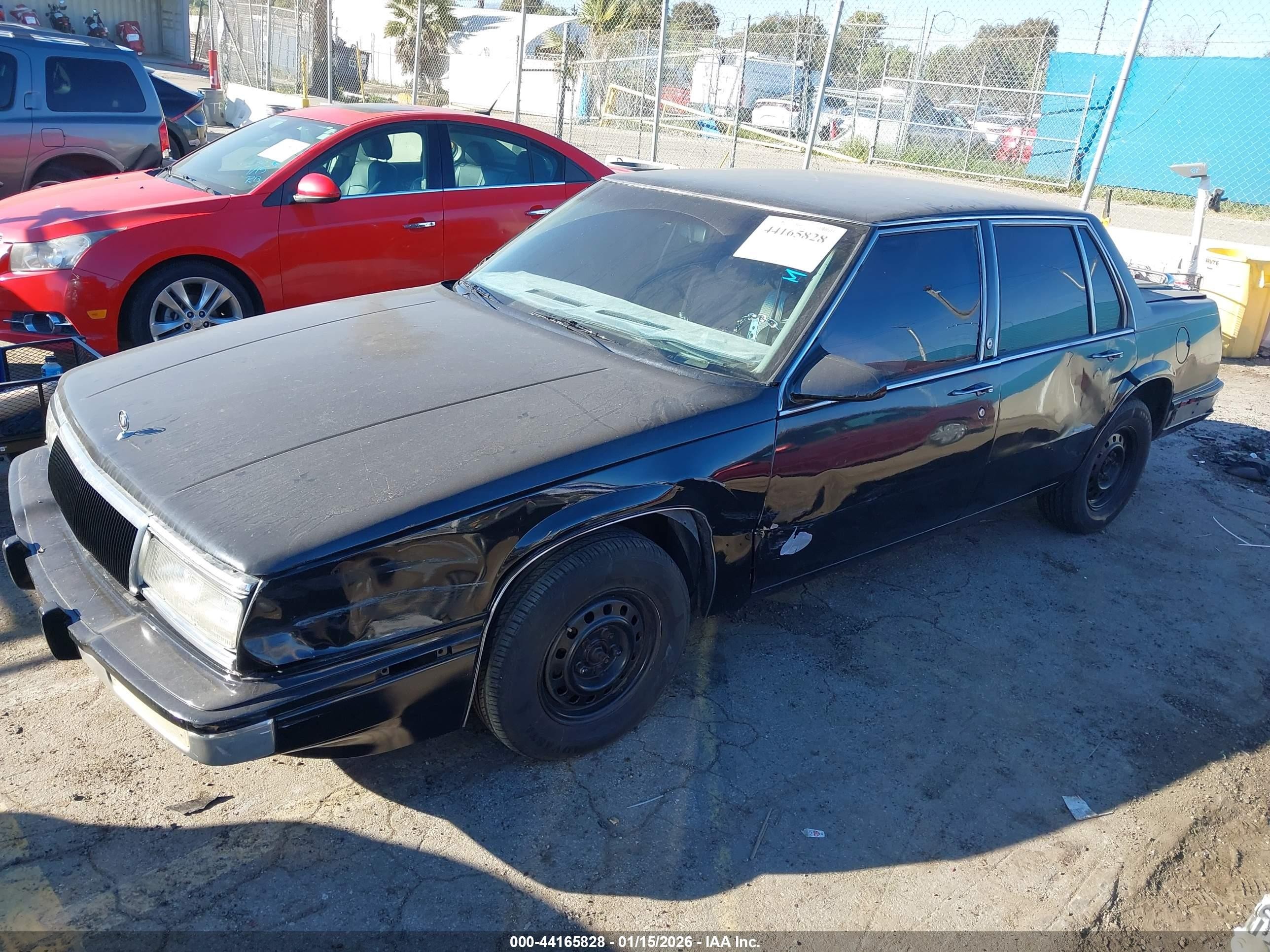 1990 Buick Lesabre Custom Black vin: 1G4HP54C9LH490245