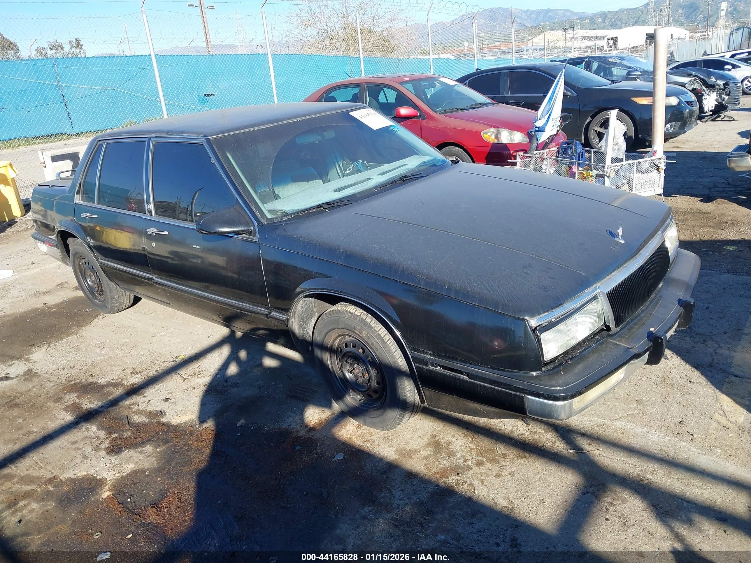 1990 Buick Lesabre Custom Black vin: 1G4HP54C9LH490245