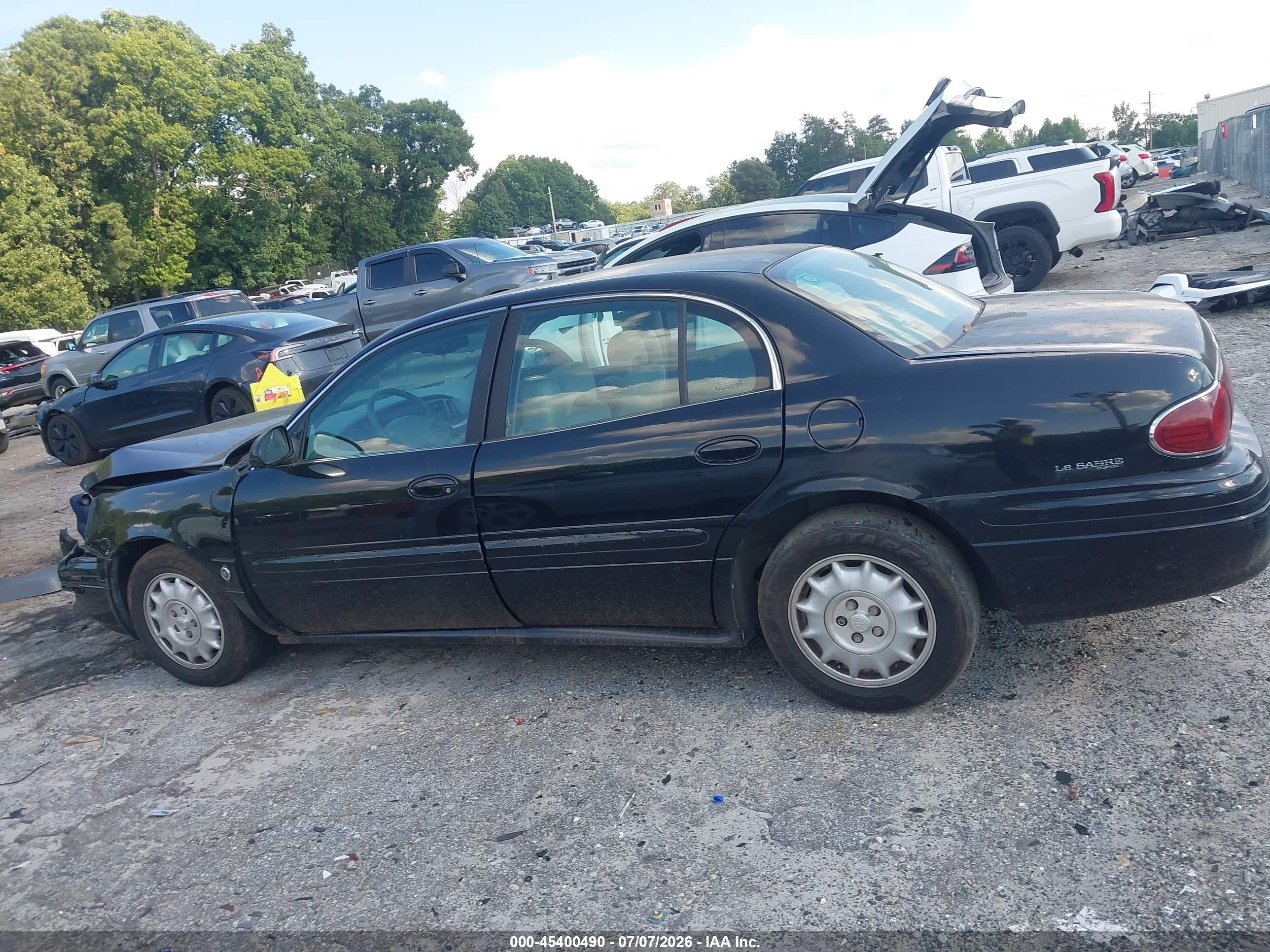 2001 Buick Lesabre Custom Black vin: 1G4HP54K014143818