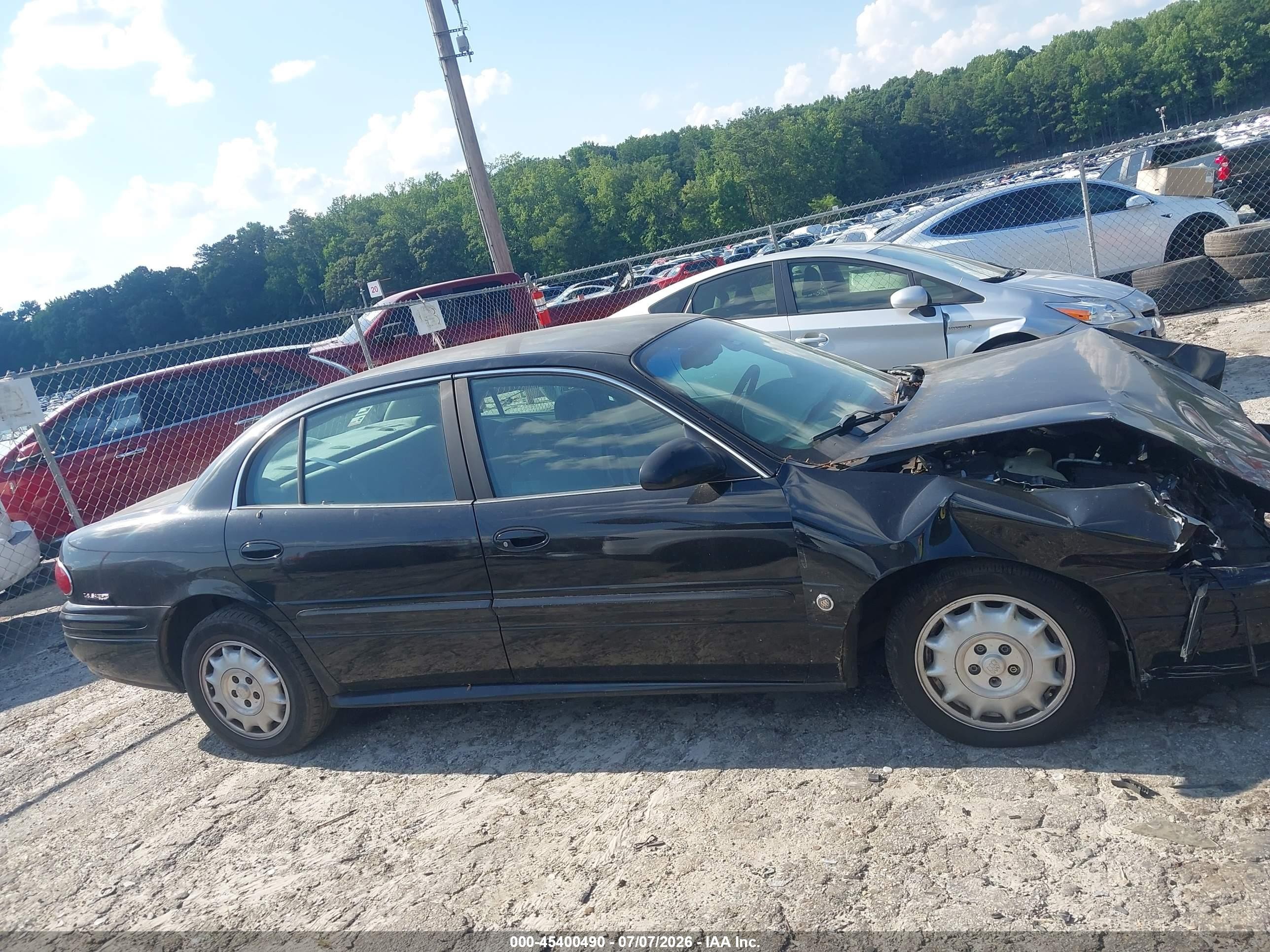 2001 Buick Lesabre Custom Black vin: 1G4HP54K014143818