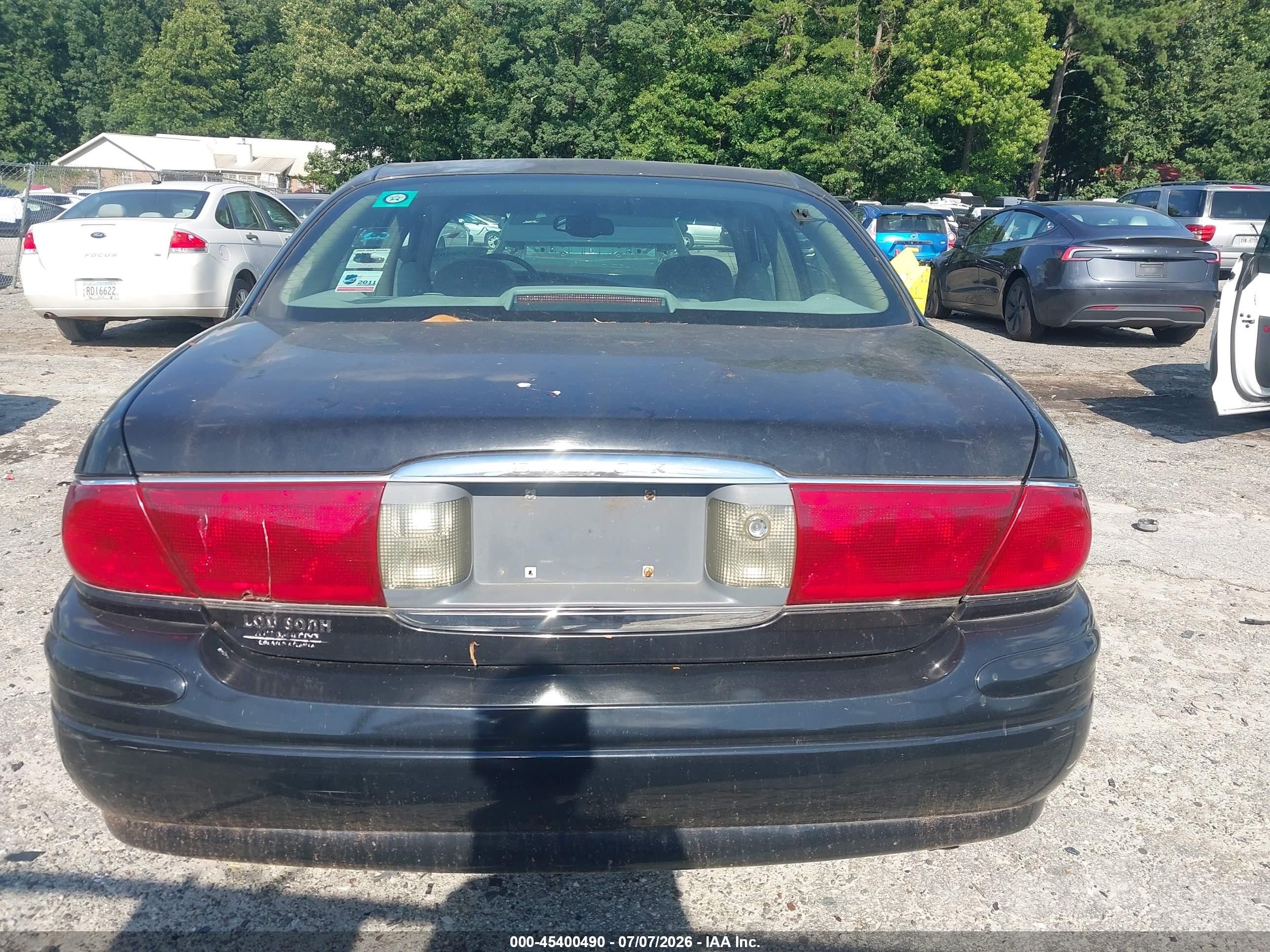 2001 Buick Lesabre Custom Black vin: 1G4HP54K014143818