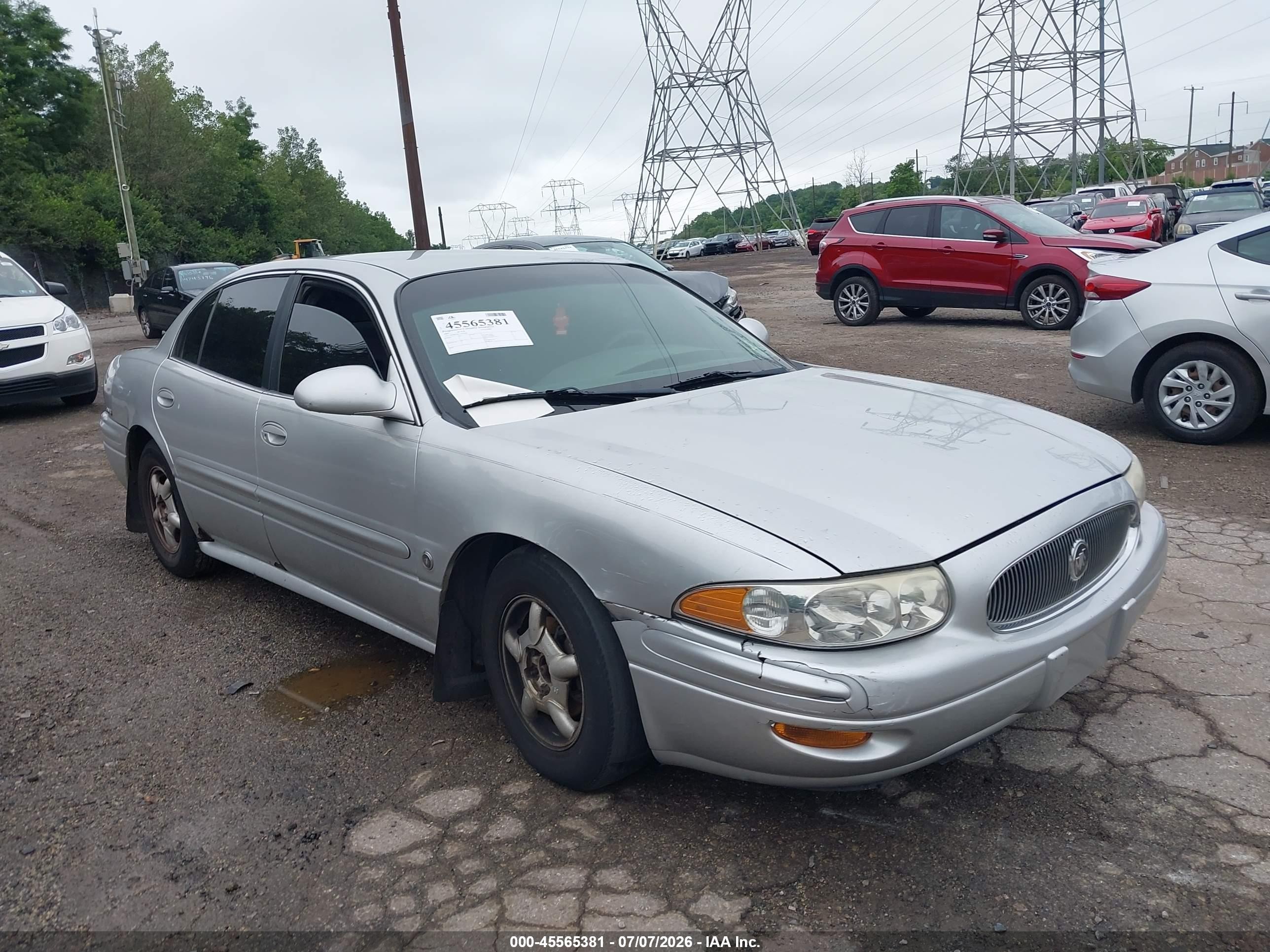 2001 Buick Lesabre Custom Silver vin: 1G4HP54K114214766