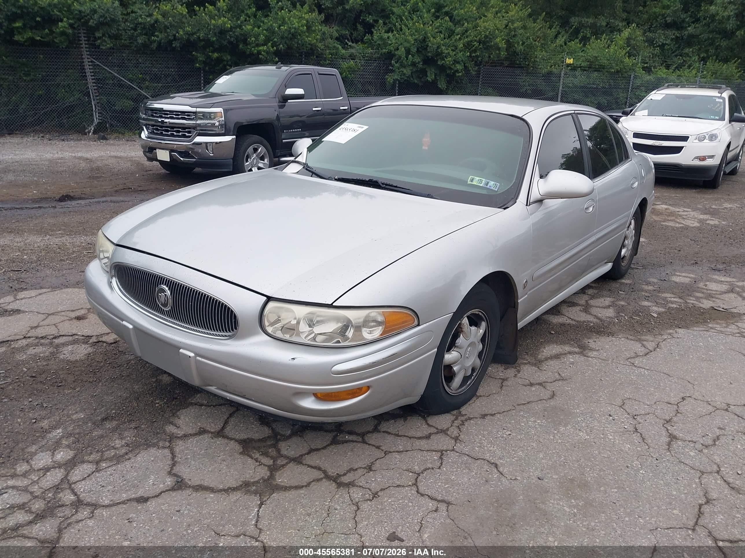 2001 Buick Lesabre Custom Silver vin: 1G4HP54K114214766