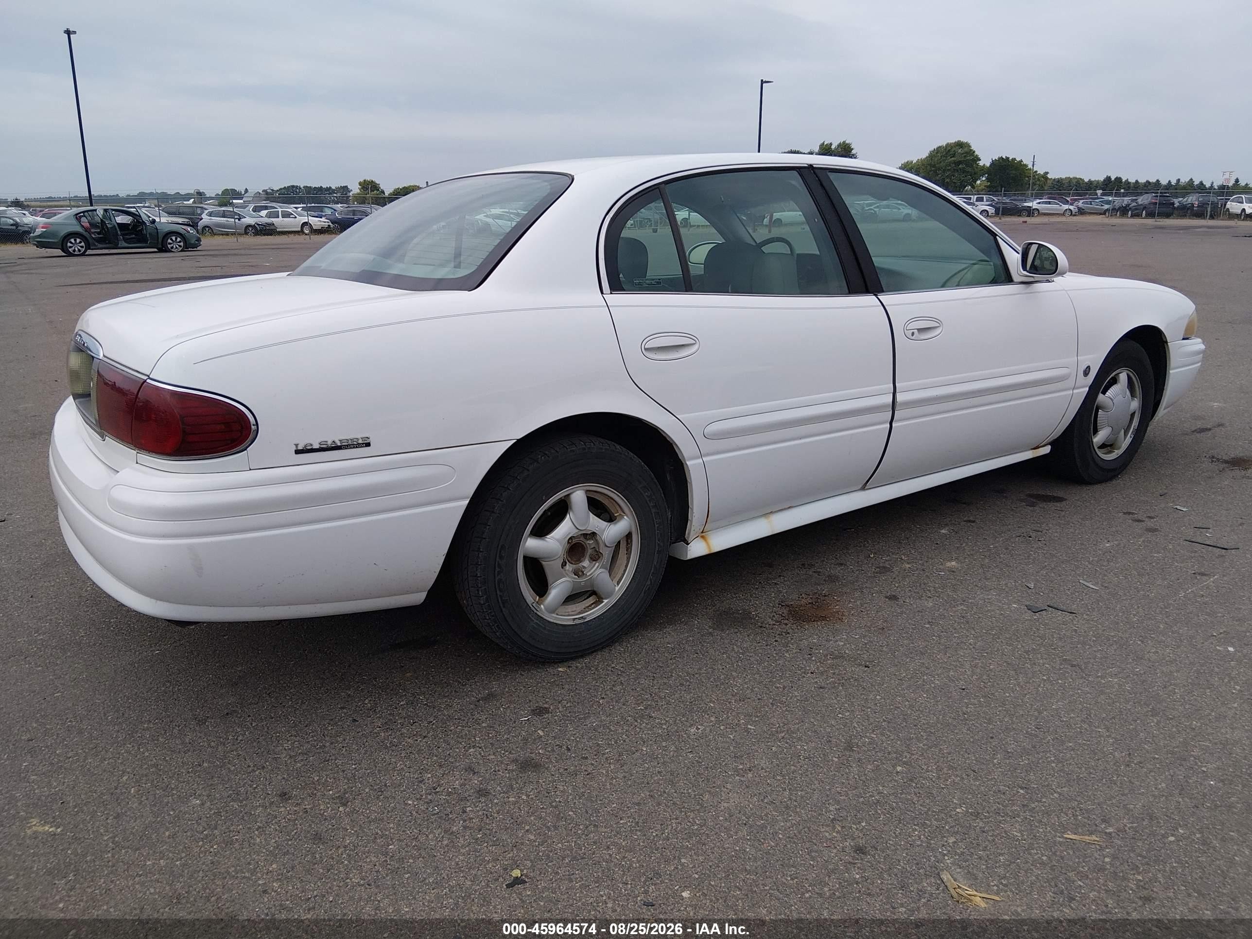 2000 Buick Lesabre Custom White vin: 1G4HP54K1YU174666