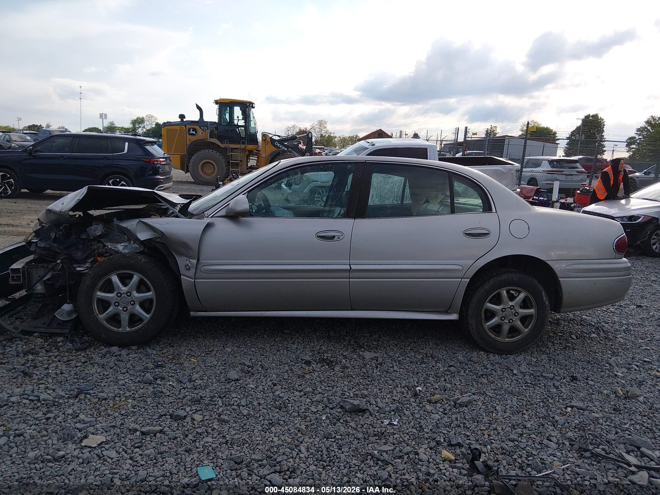 2004 Buick Lesabre Custom Silver vin: 1G4HP54K344178602