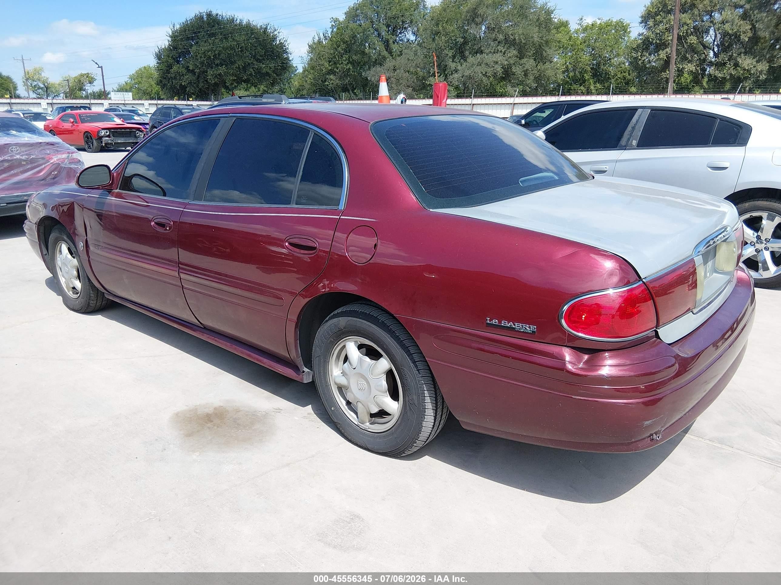 2001 Buick Lesabre Custom Maroon vin: 1G4HP54K514184610