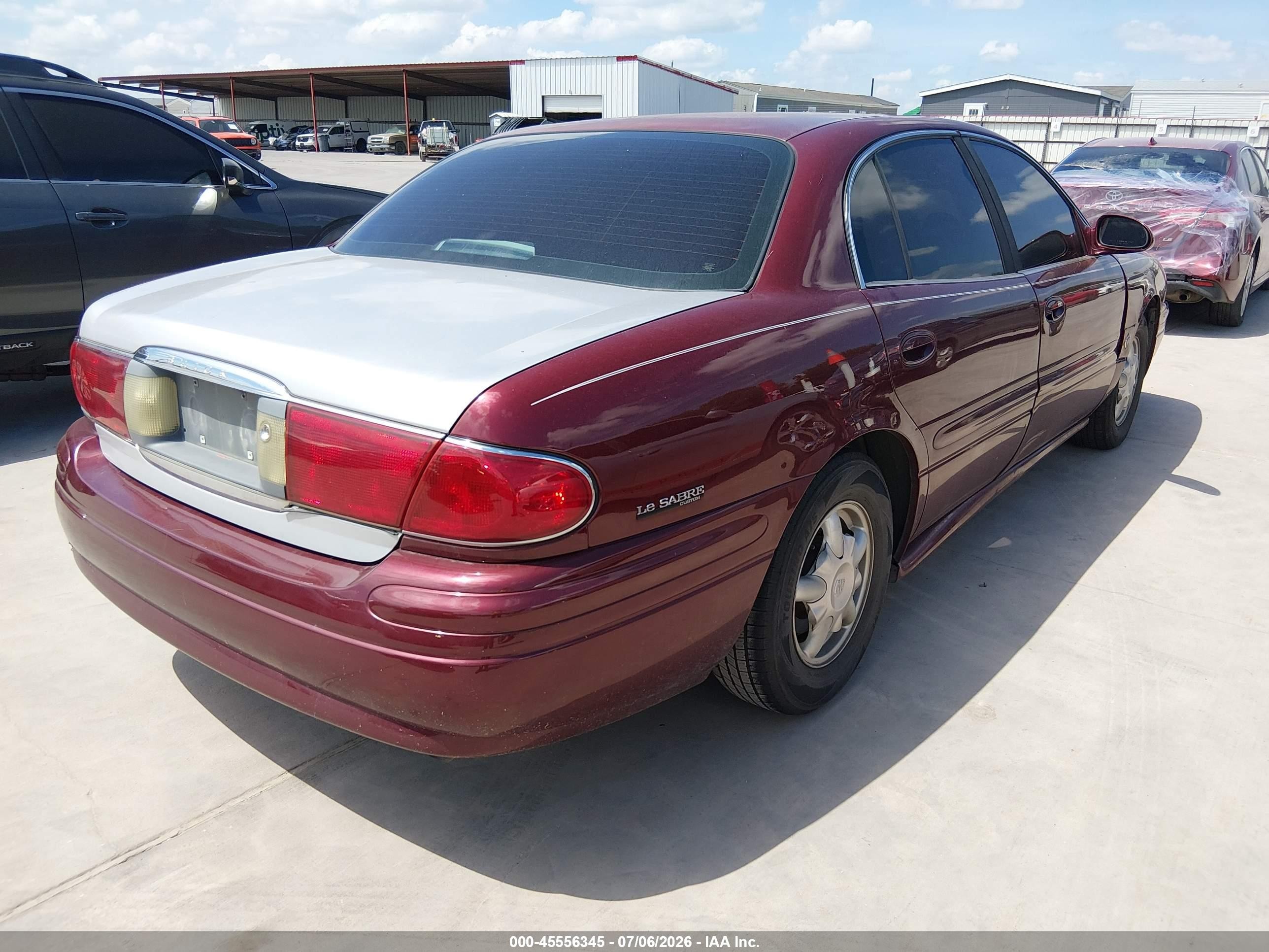 2001 Buick Lesabre Custom Maroon vin: 1G4HP54K514184610