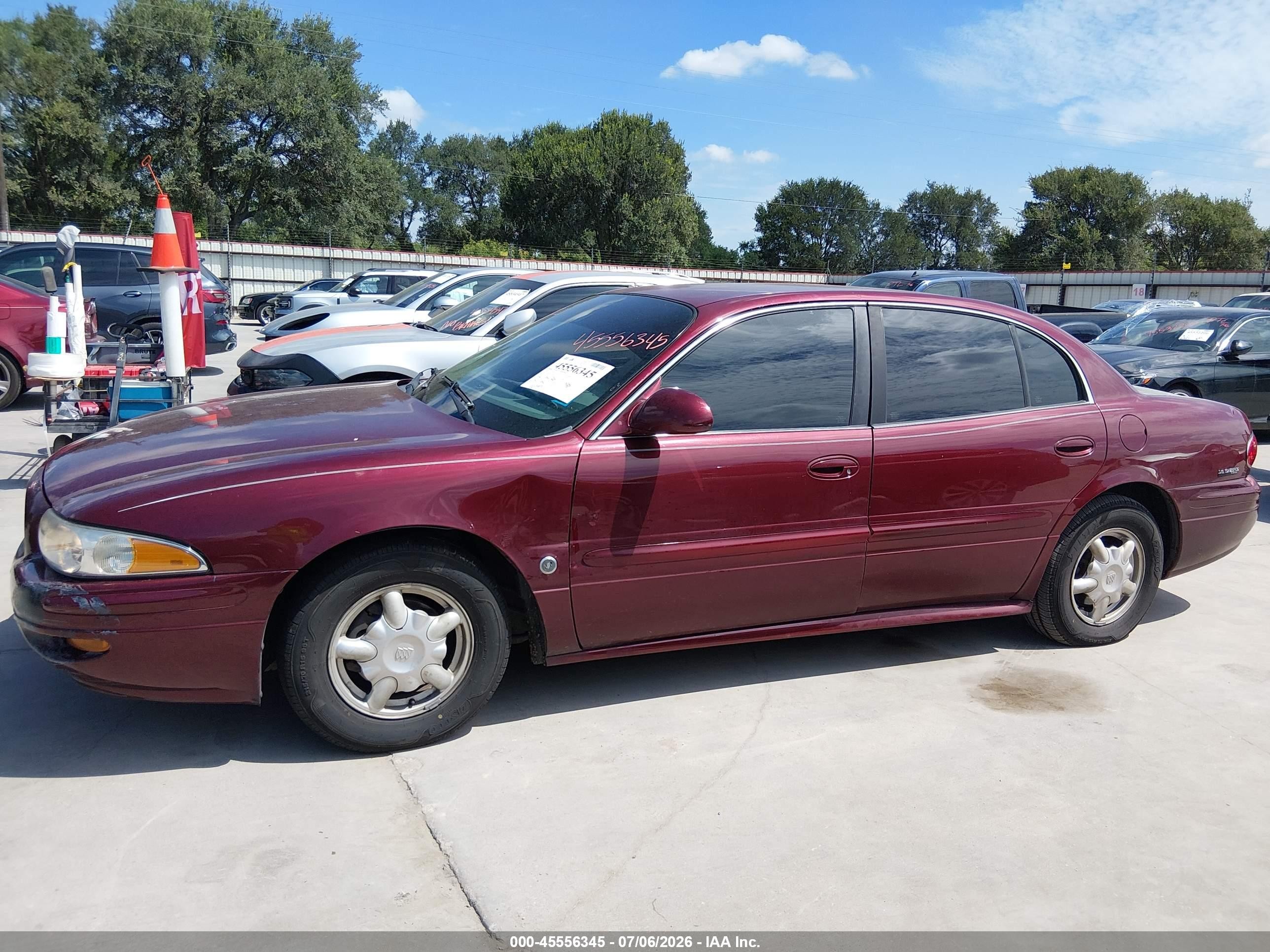2001 Buick Lesabre Custom Maroon vin: 1G4HP54K514184610