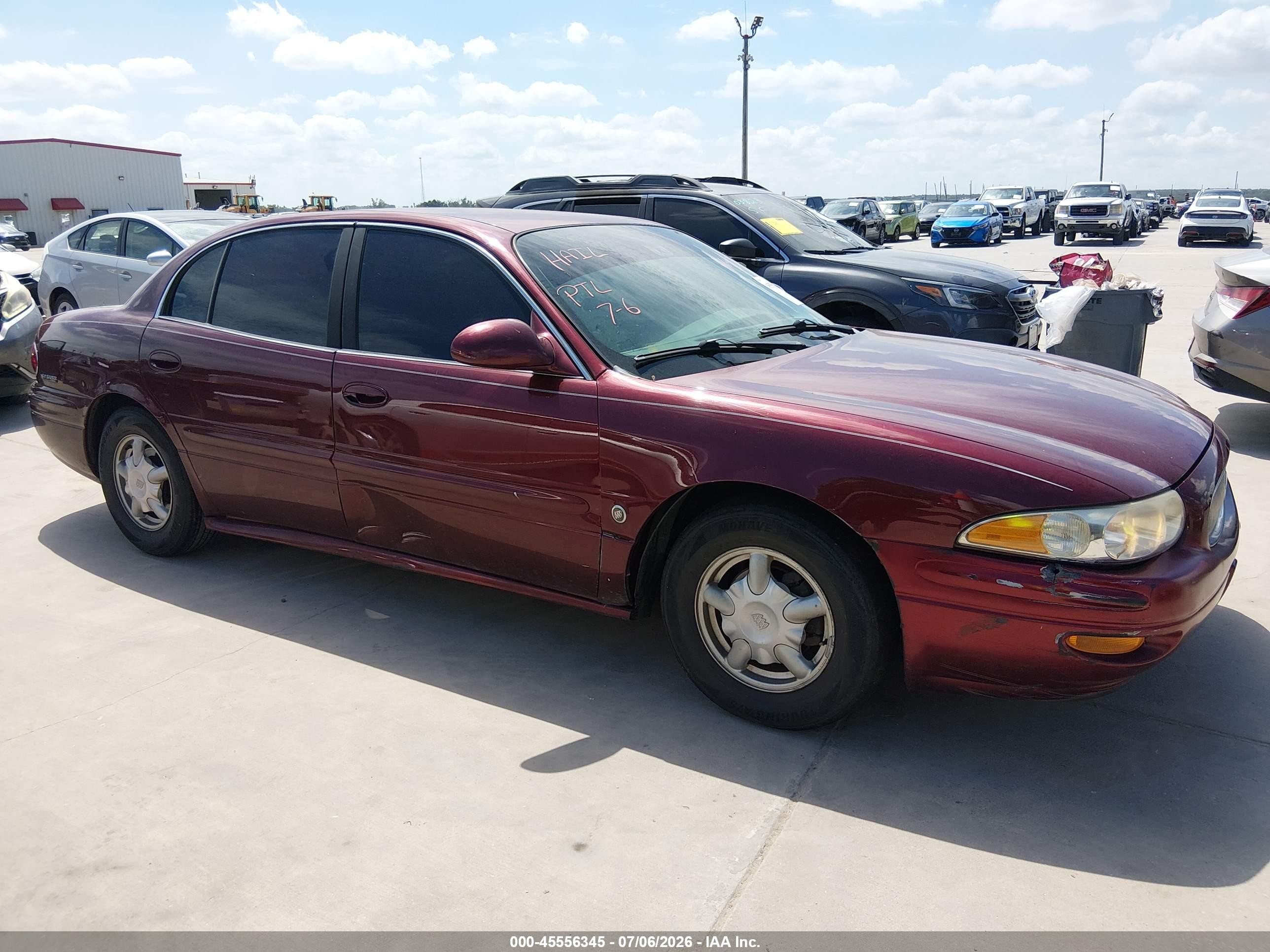 2001 Buick Lesabre Custom Maroon vin: 1G4HP54K514184610