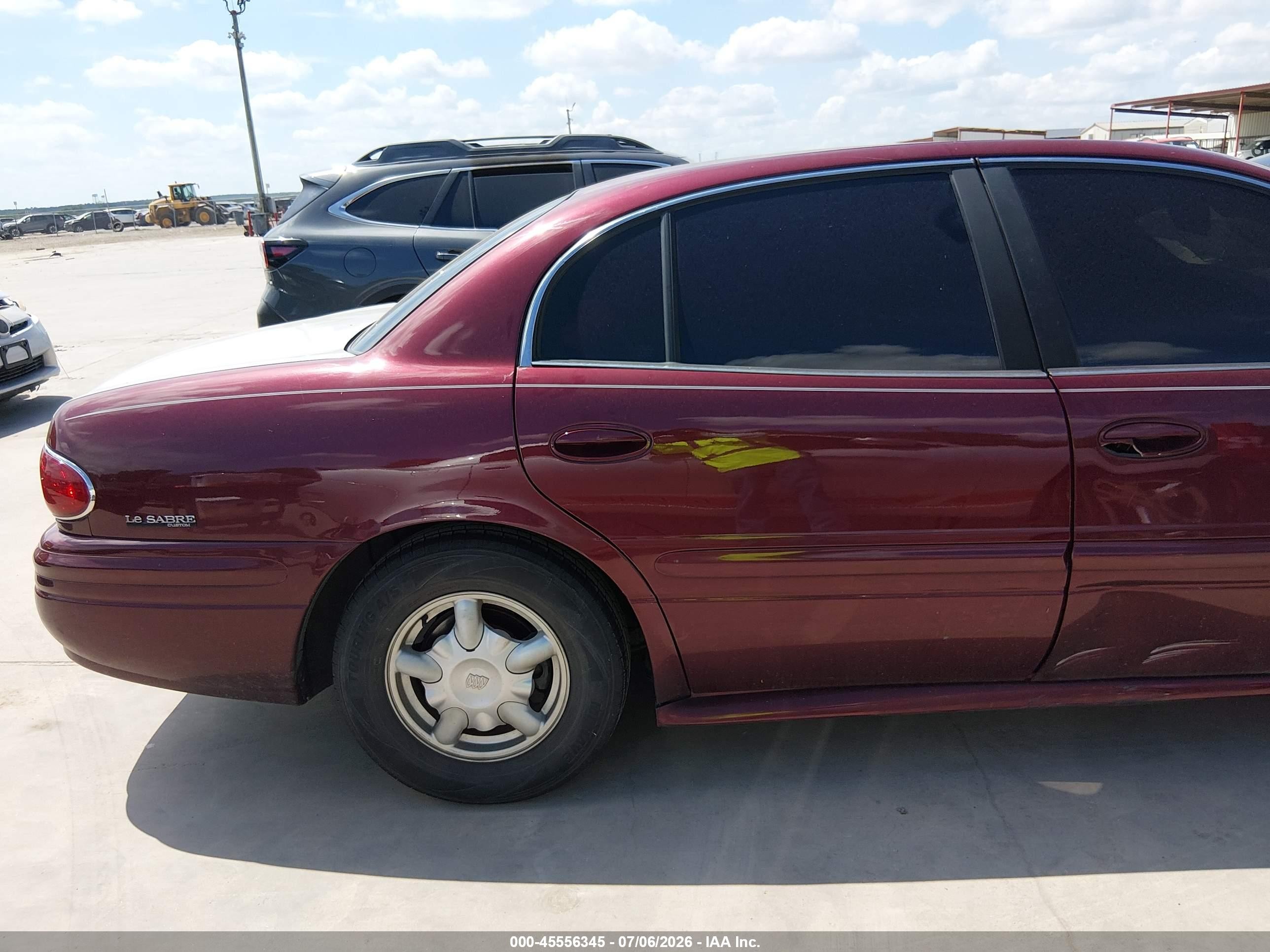 2001 Buick Lesabre Custom Maroon vin: 1G4HP54K514184610