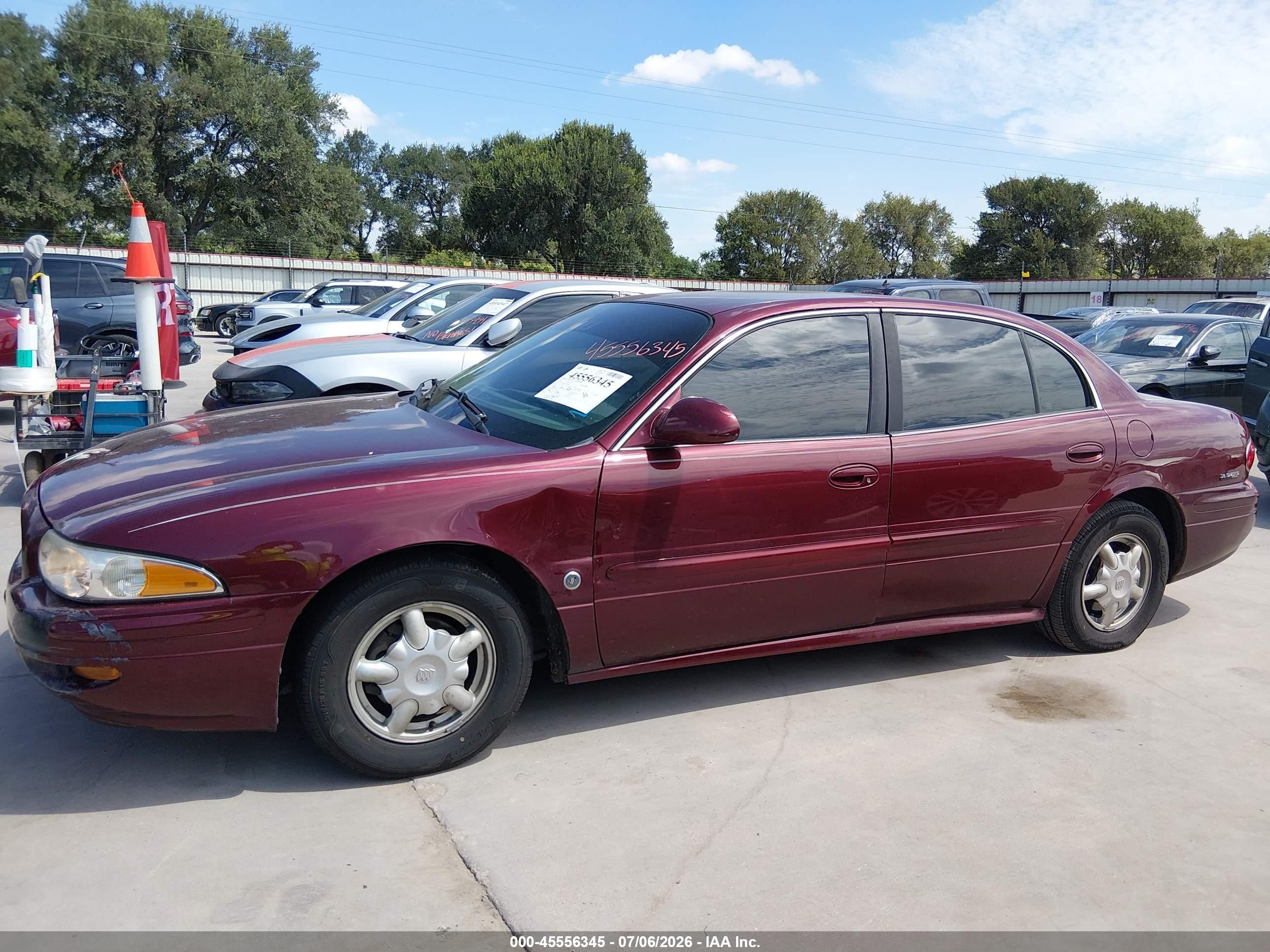 2001 Buick Lesabre Custom Maroon vin: 1G4HP54K514184610