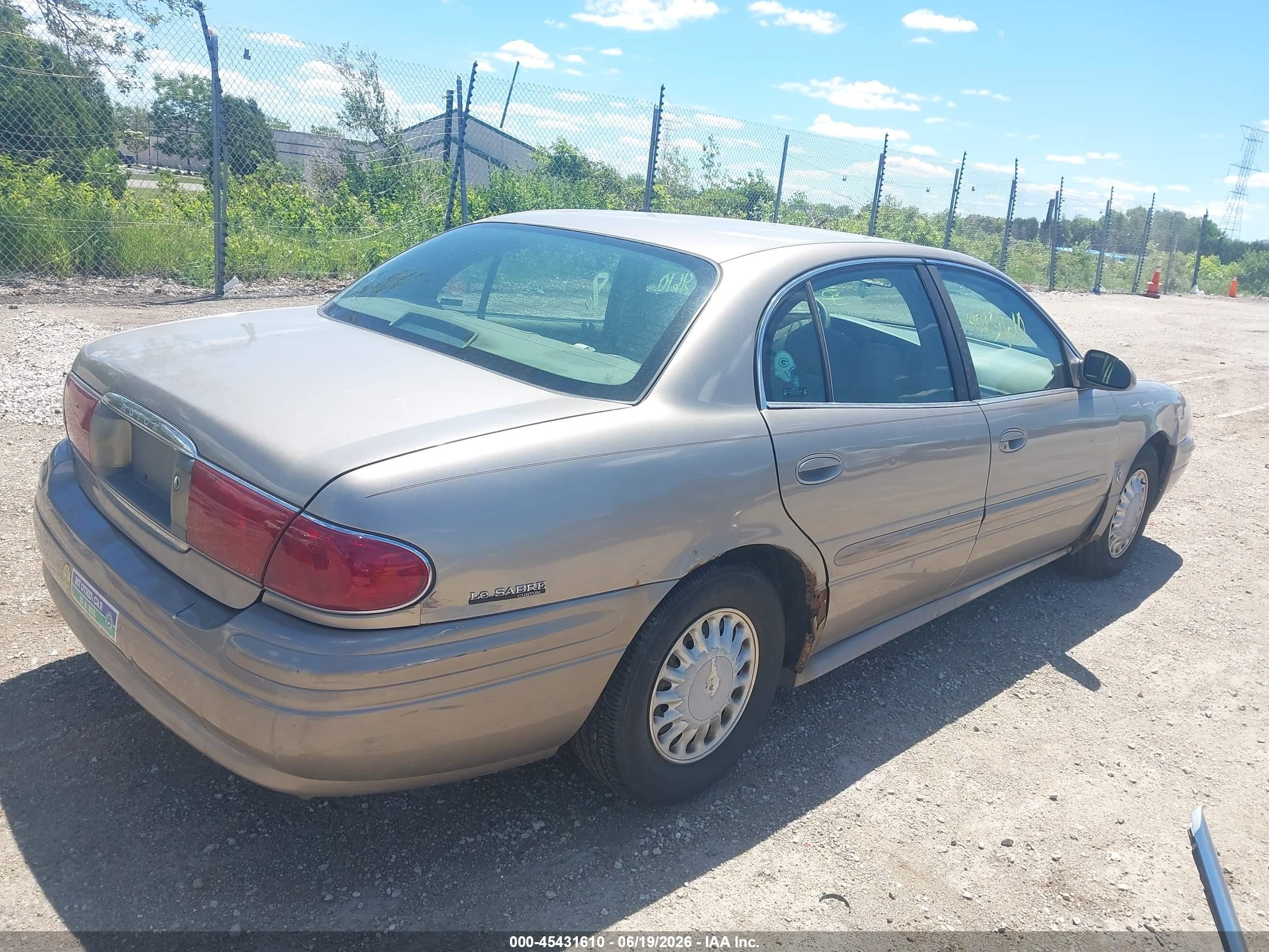 2001 Buick Lesabre Custom Silver vin: 1G4HP54K514279216