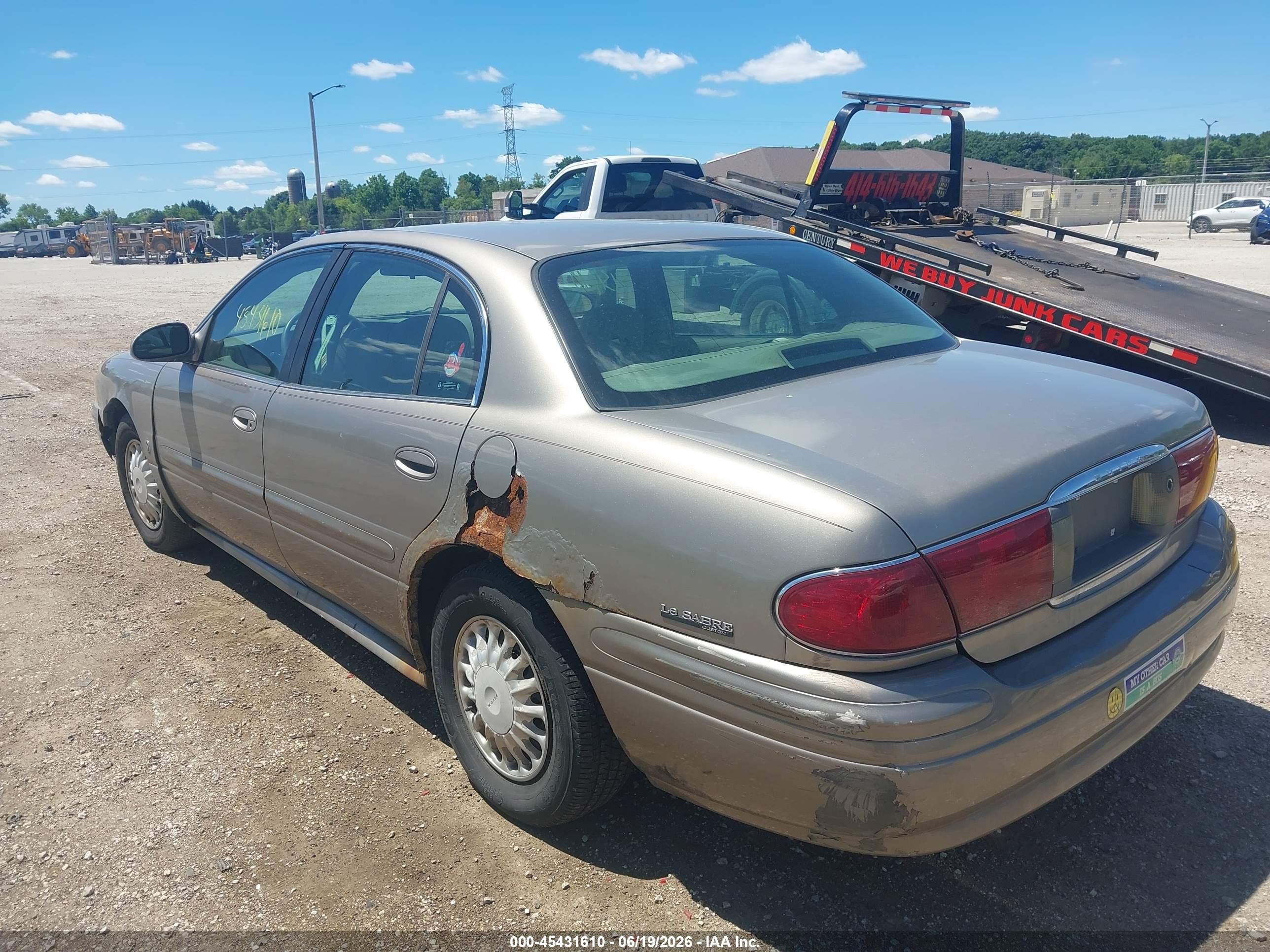 2001 Buick Lesabre Custom Silver vin: 1G4HP54K514279216