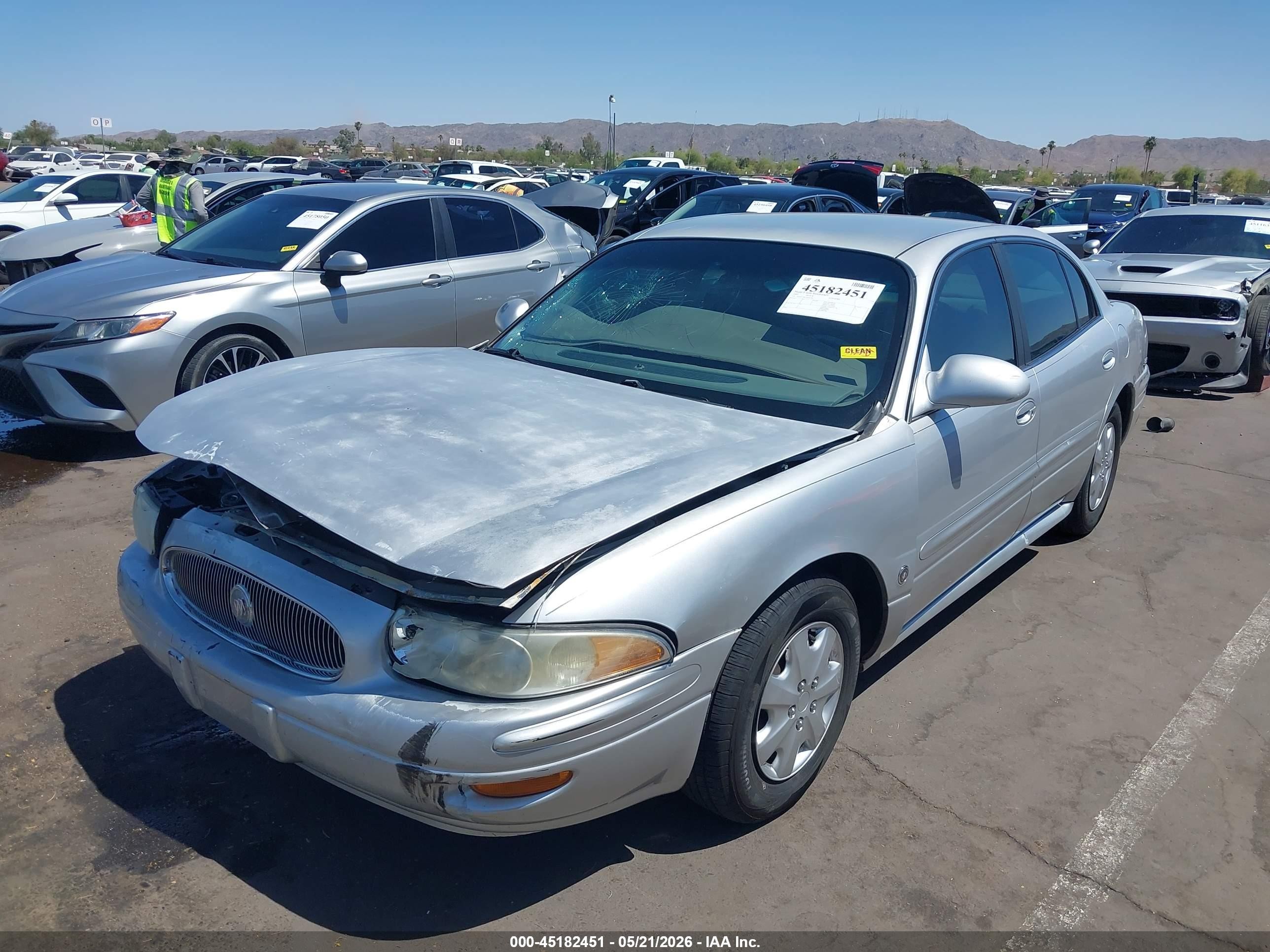 2002 Buick Lesabre Custom Silver vin: 1G4HP54K524165363