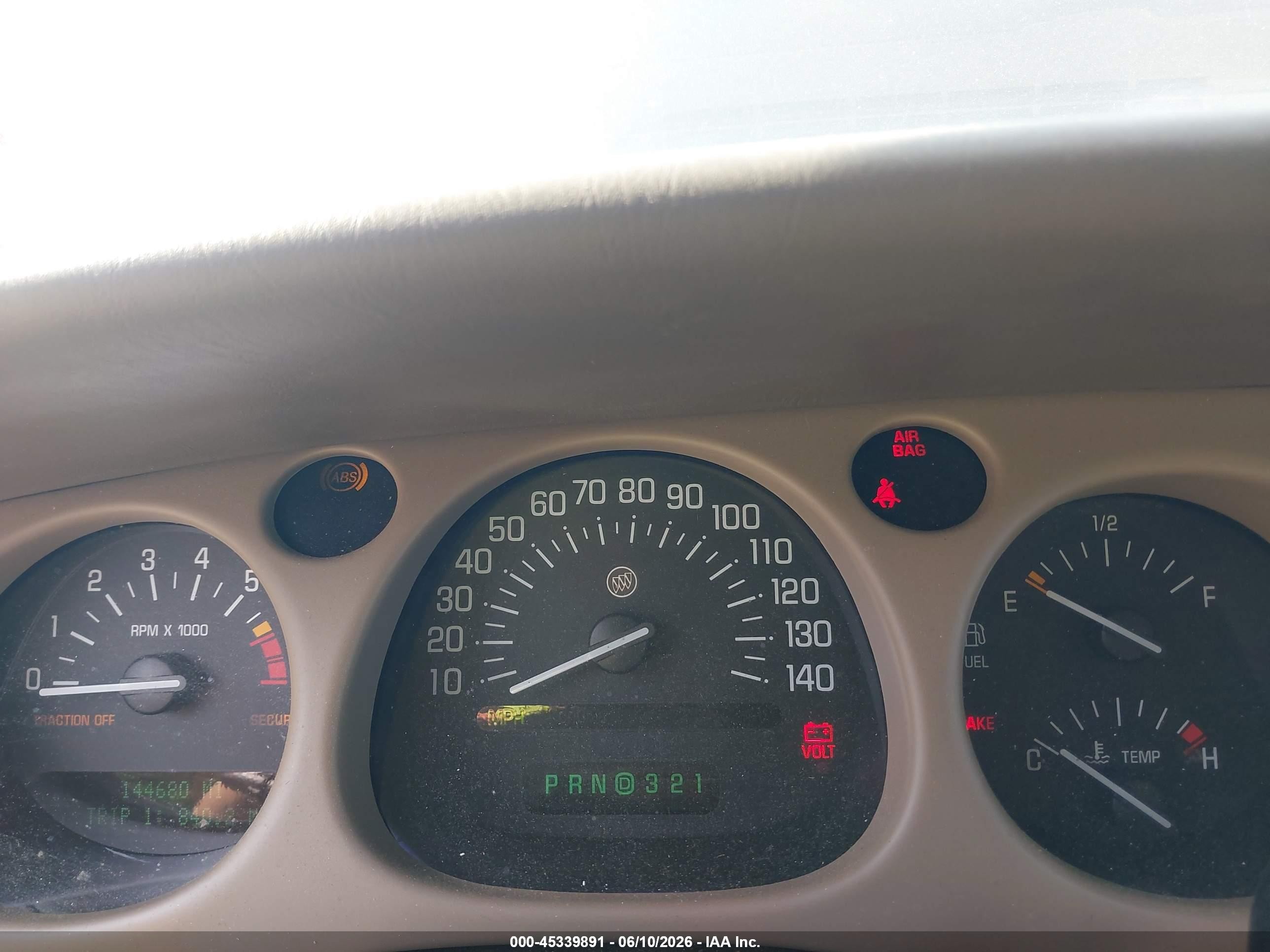 2002 Buick Lesabre Custom Beige vin: 1G4HP54K52U173978