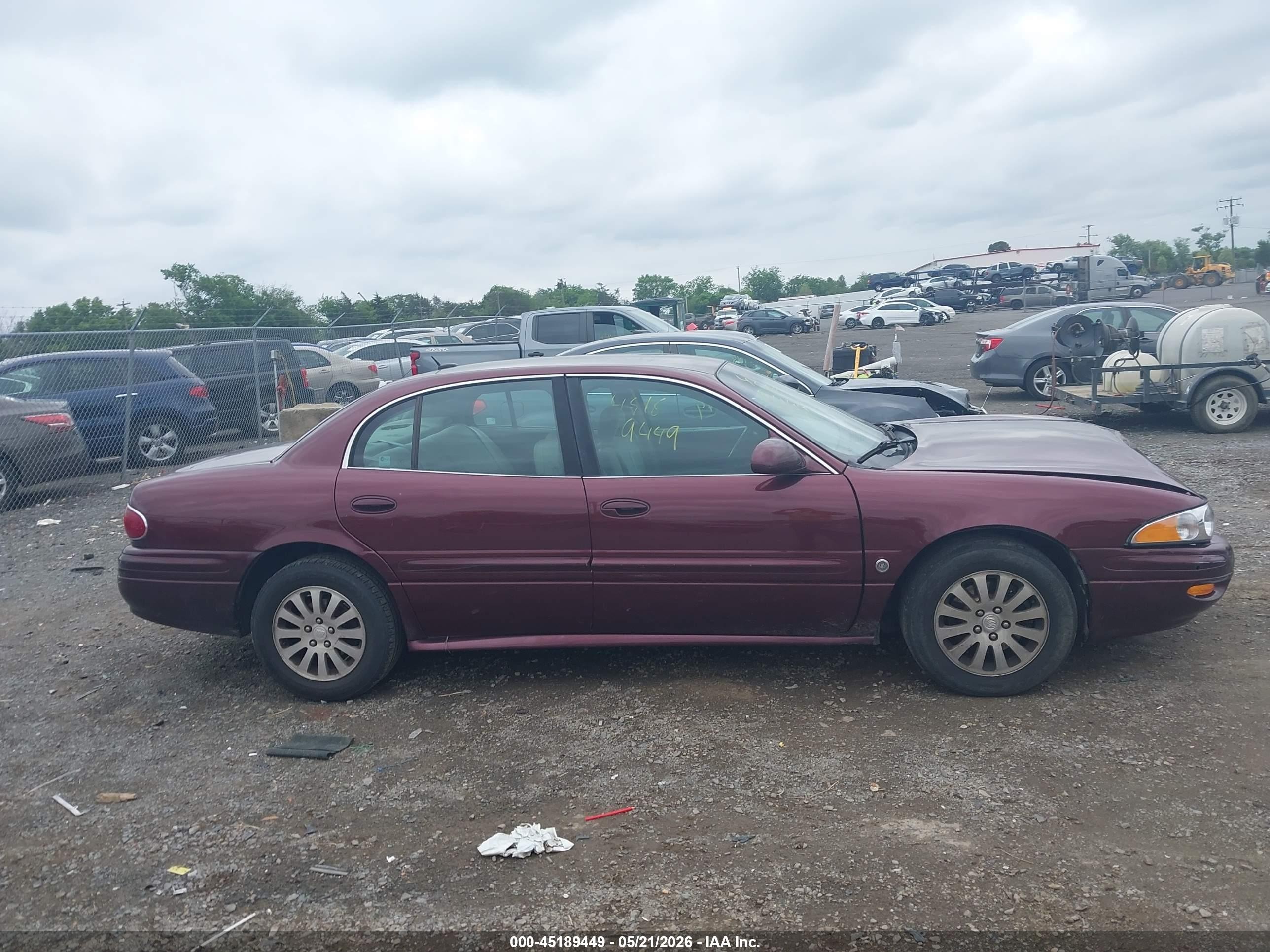 2005 Buick Lesabre Custom Темно-бордовый vin: 1G4HP54K55U194916