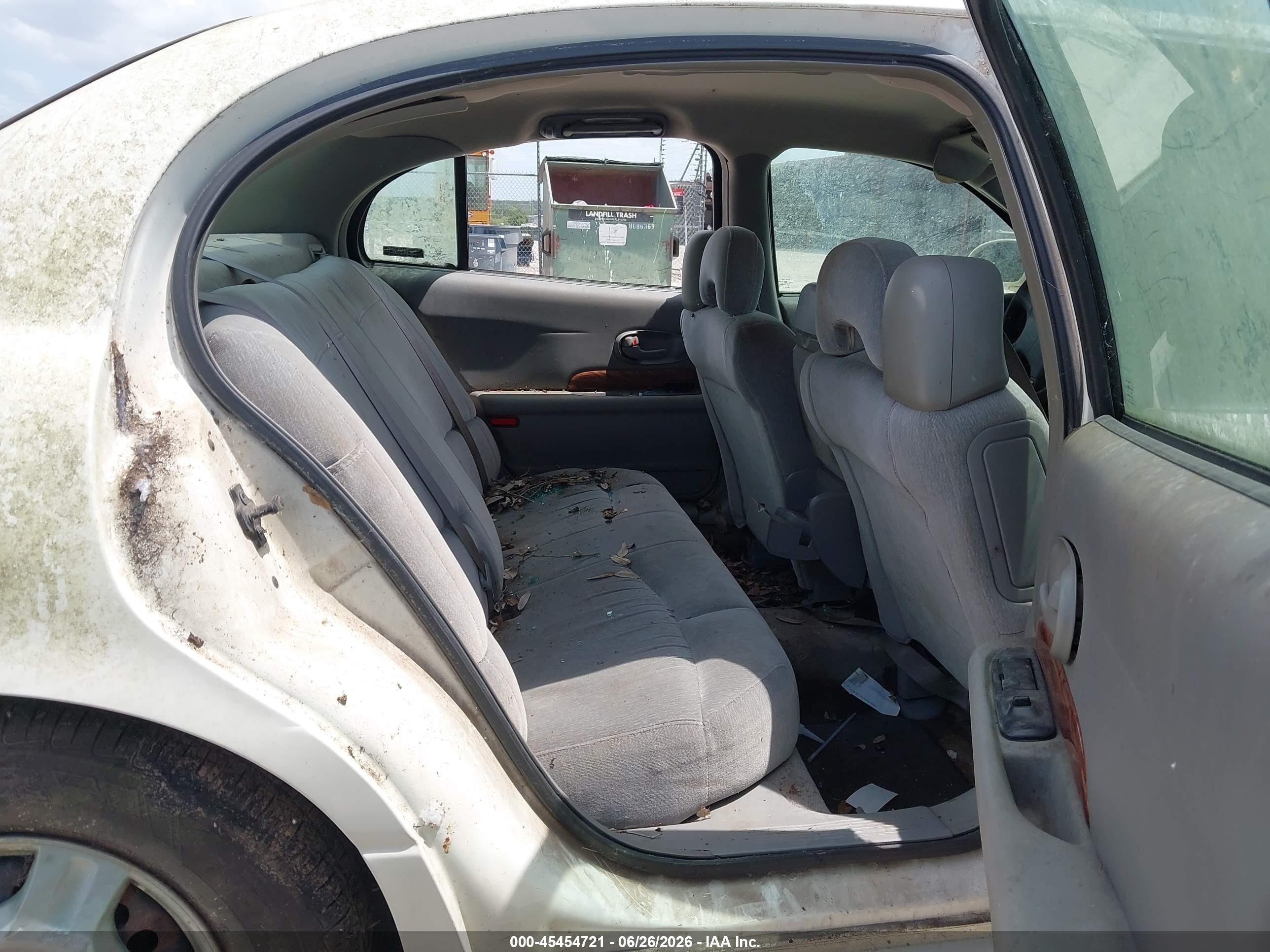 2001 Buick Lesabre Custom White vin: 1G4HP54K614164933