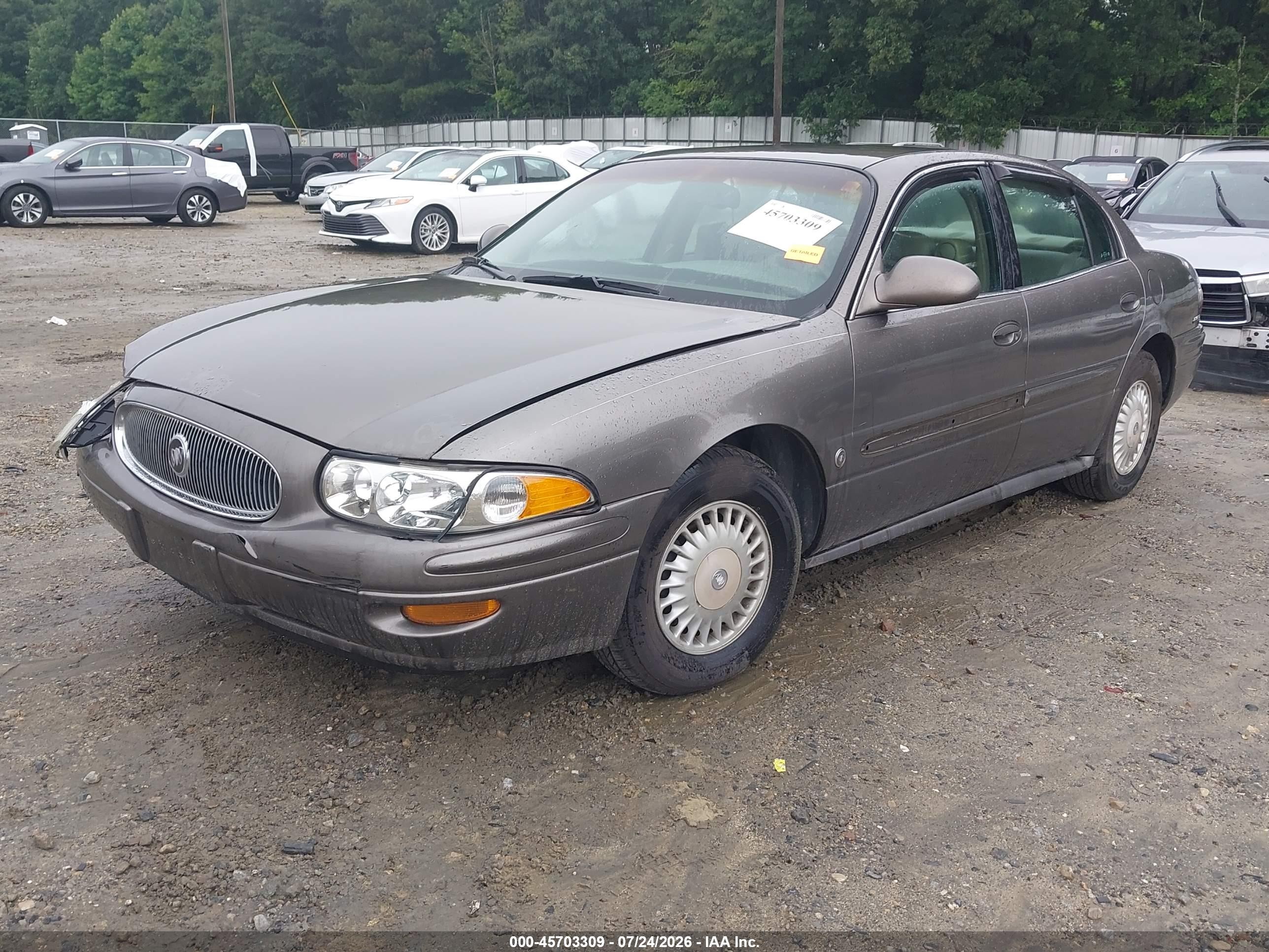 2001 Buick Lesabre Custom Gray vin: 1G4HP54K714287690