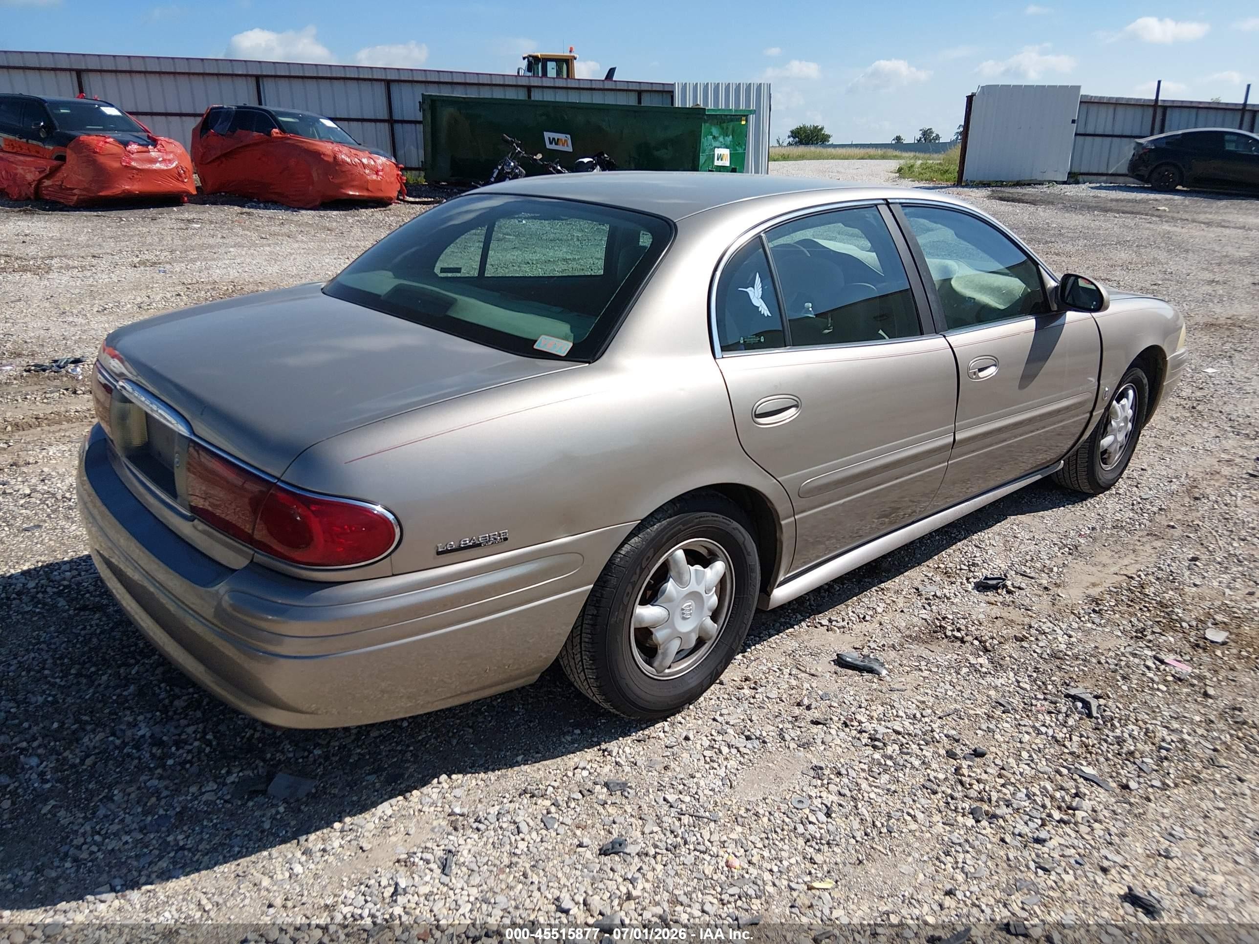 2001 Buick Lesabre Custom Gold vin: 1G4HP54K714296471