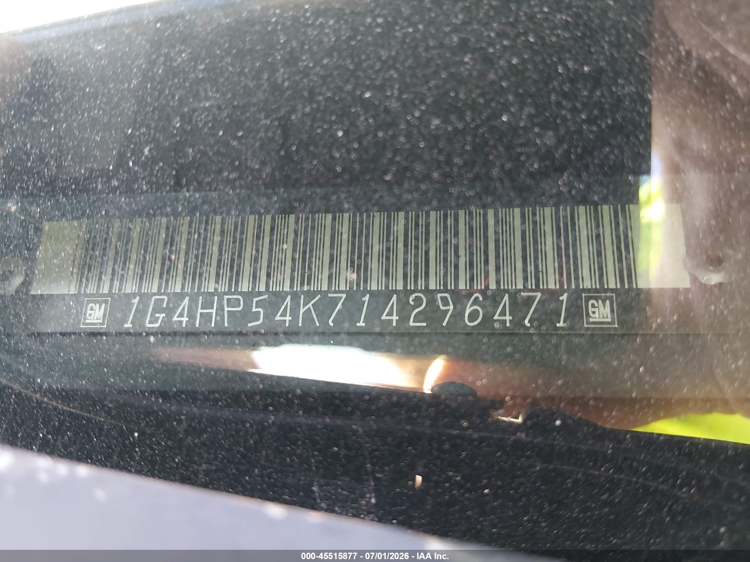 2001 Buick Lesabre Custom Gold vin: 1G4HP54K714296471
