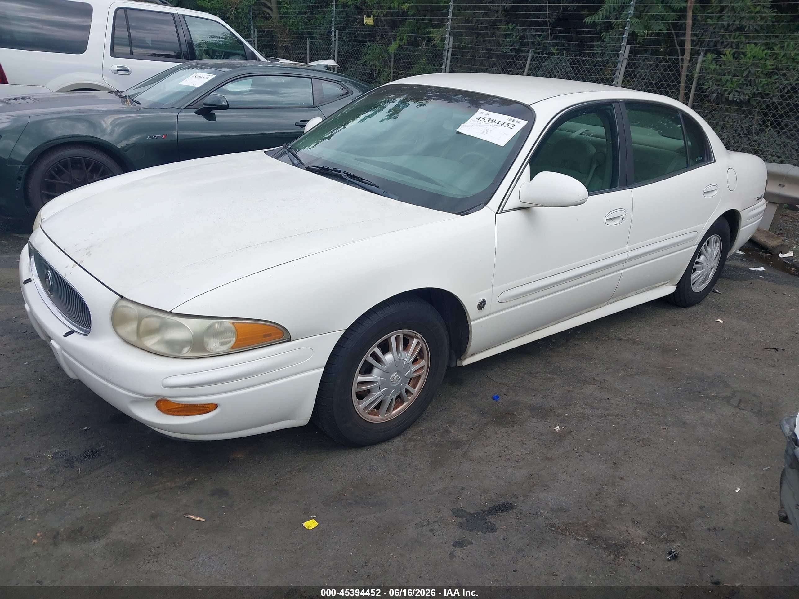2002 Buick Lesabre Custom Белый vin: 1G4HP54K724239849