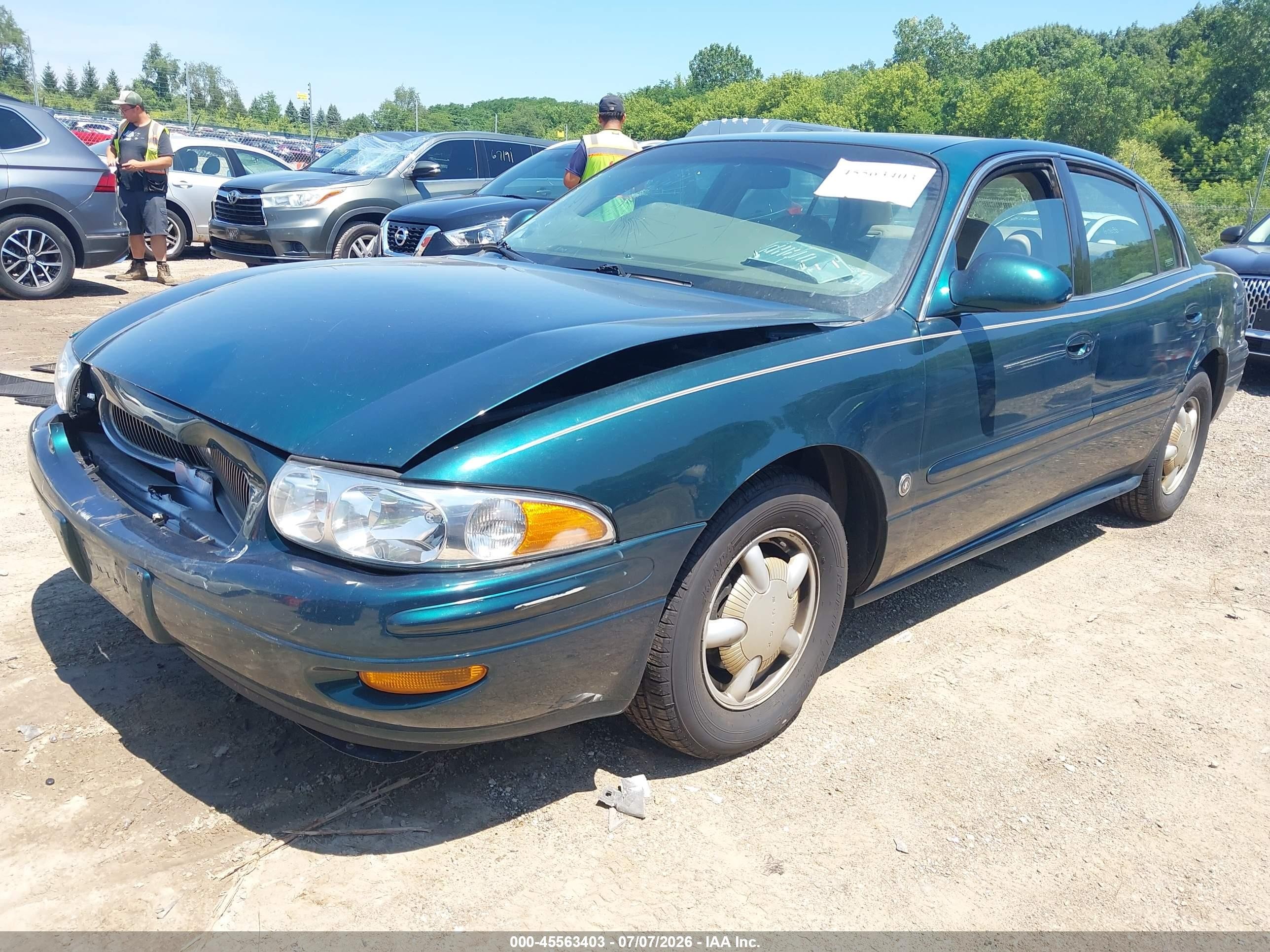 2000 Buick Lesabre Custom Green vin: 1G4HP54K7Y4140070