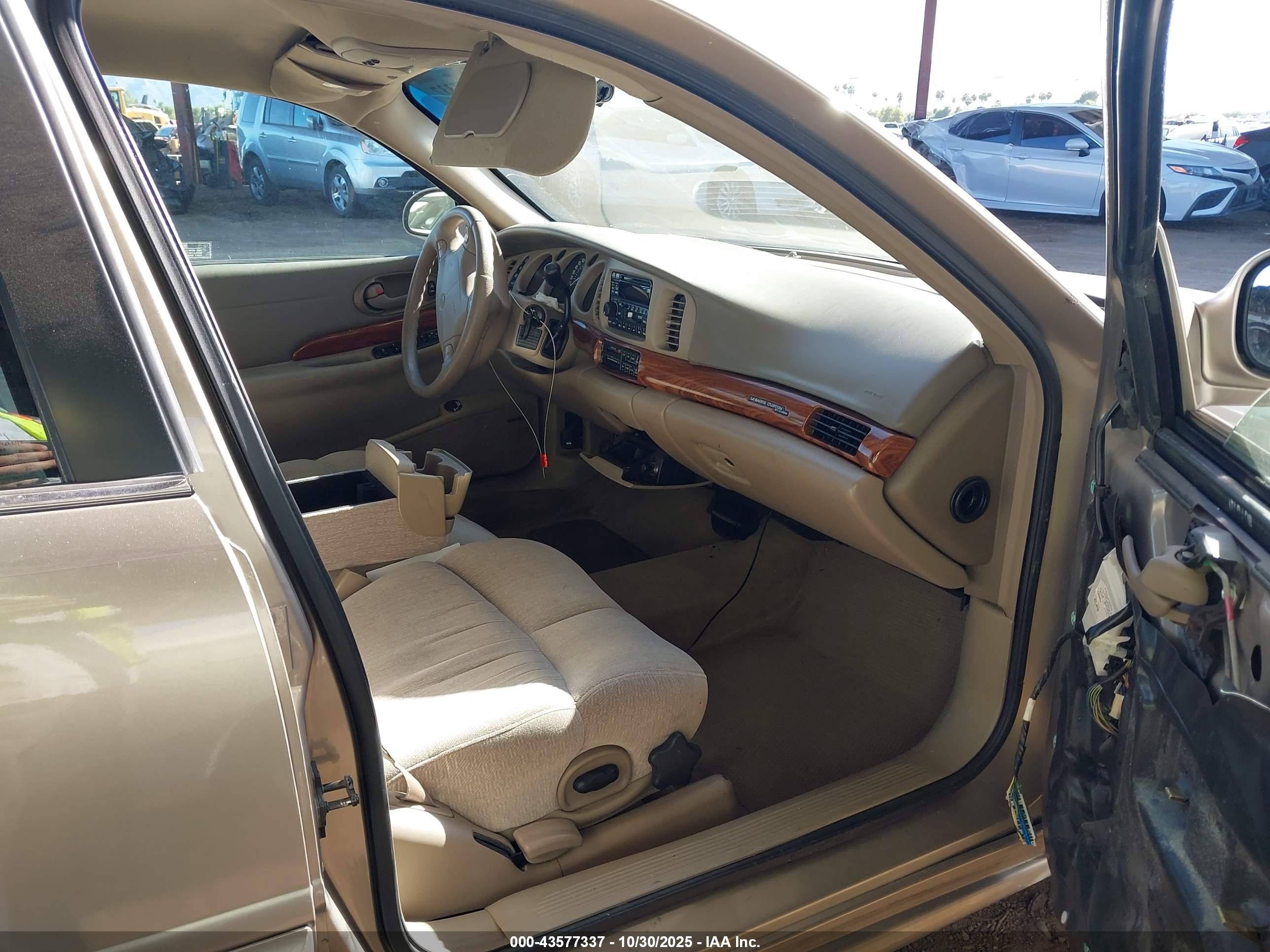 2000 Buick Lesabre Custom Beige vin: 1G4HP54K7Y4219075