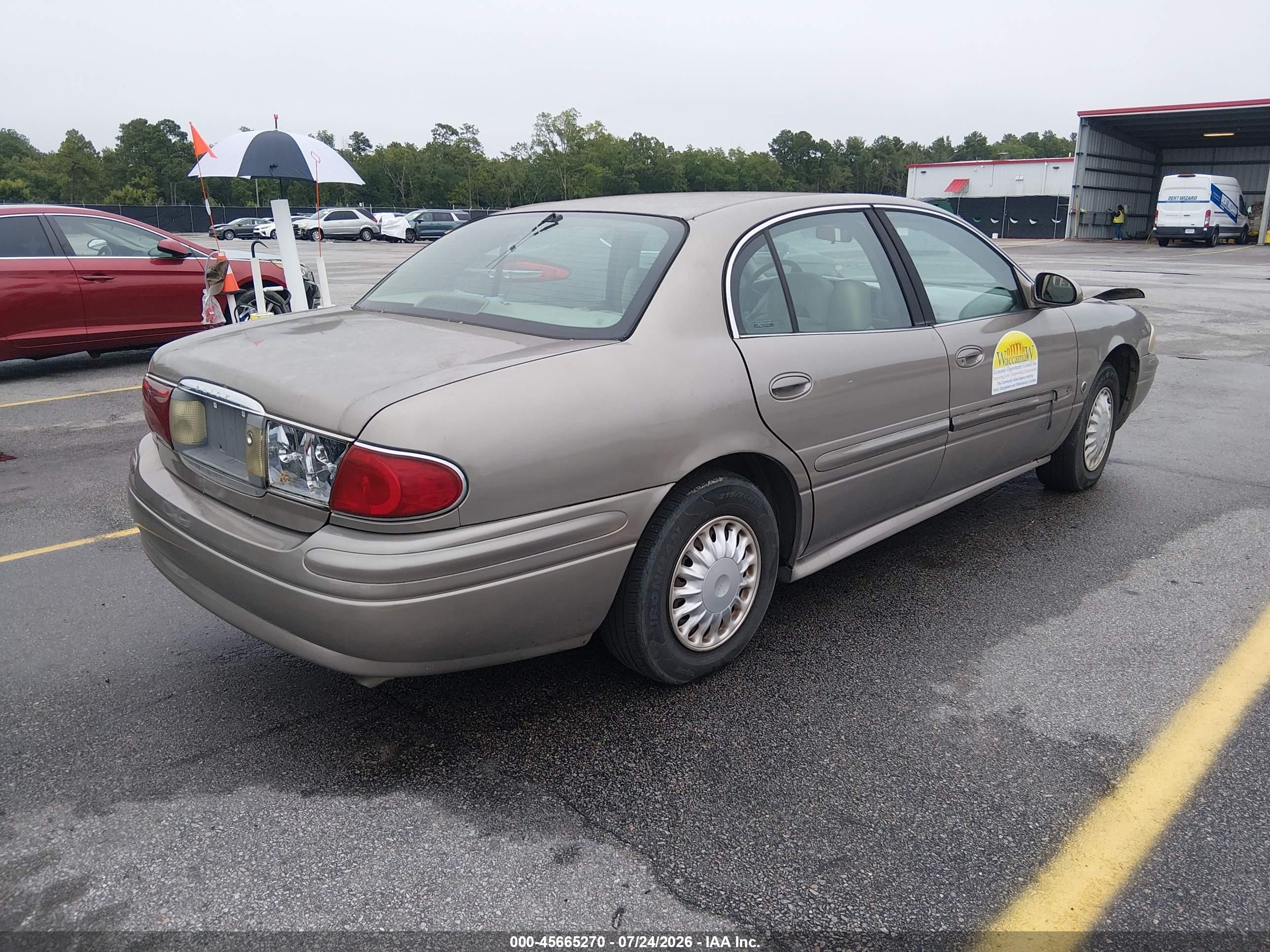 2001 Buick Lesabre Custom Beige vin: 1G4HP54K814202615
