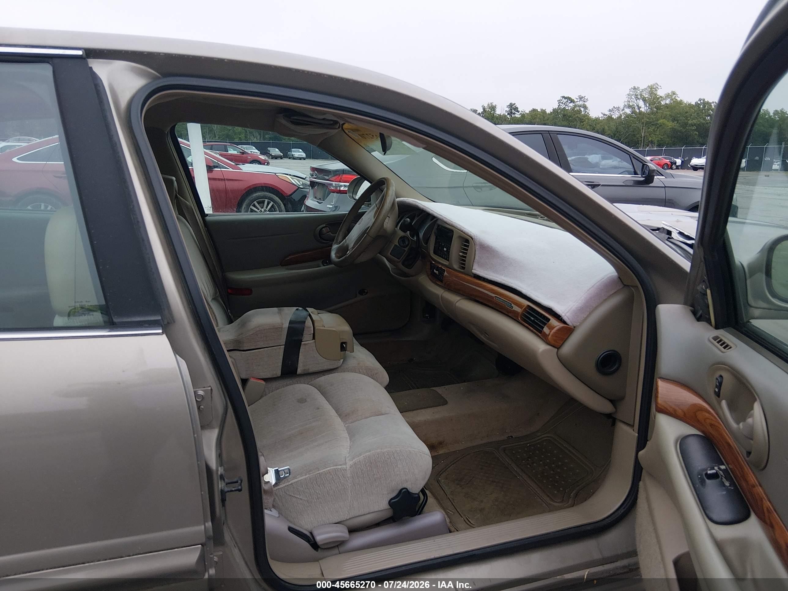 2001 Buick Lesabre Custom Beige vin: 1G4HP54K814202615