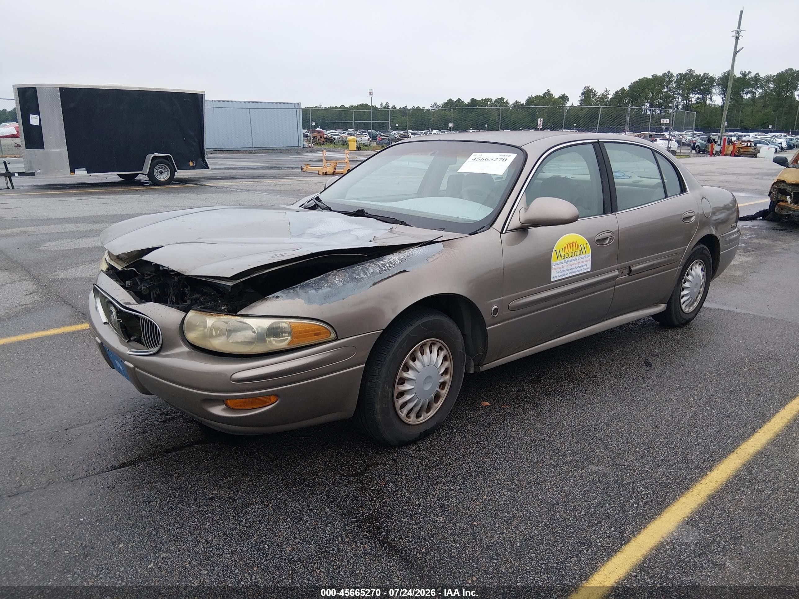 2001 Buick Lesabre Custom Beige vin: 1G4HP54K814202615