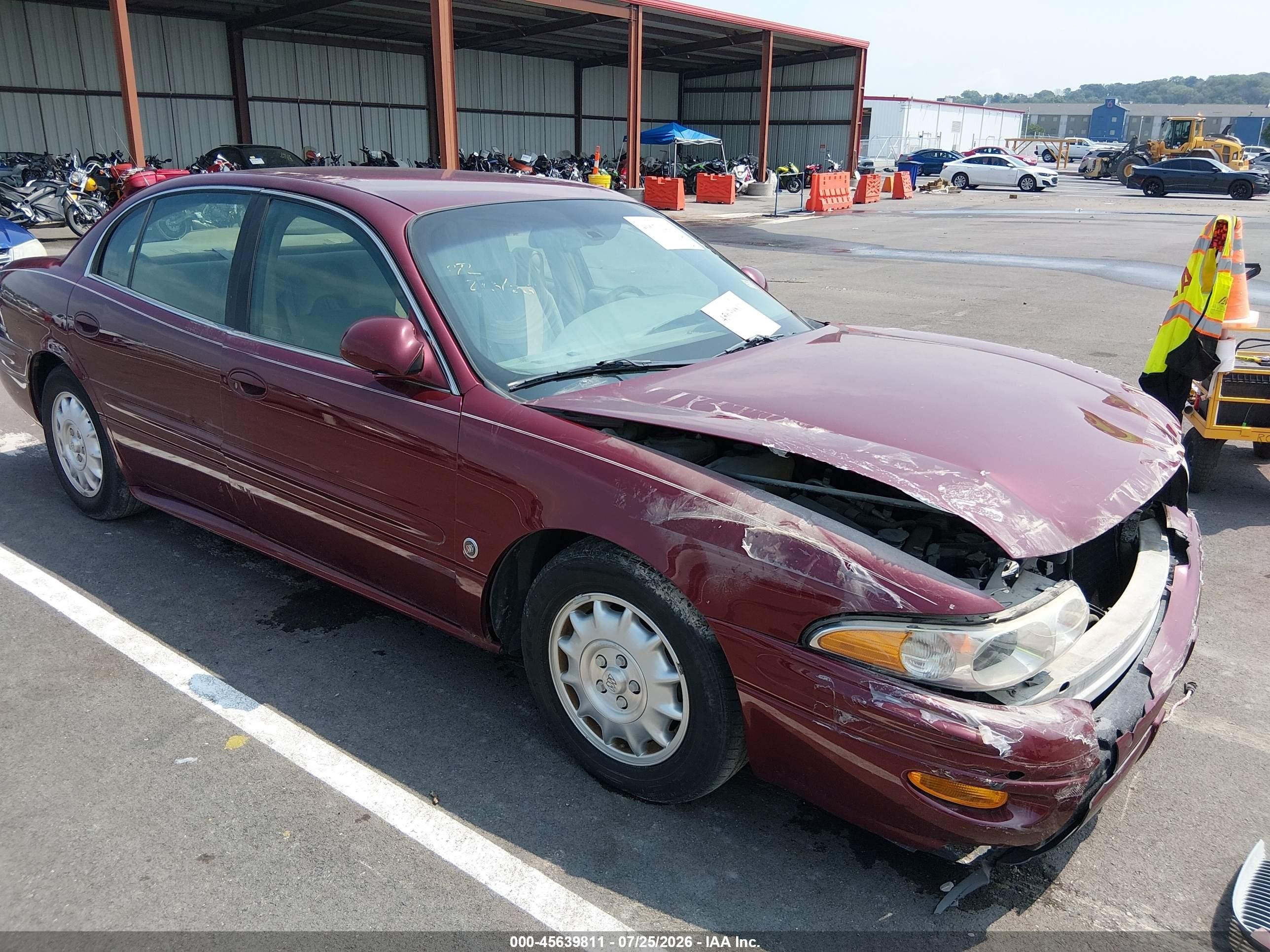 2001 Buick Lesabre Custom Burgundy vin: 1G4HP54K814208835