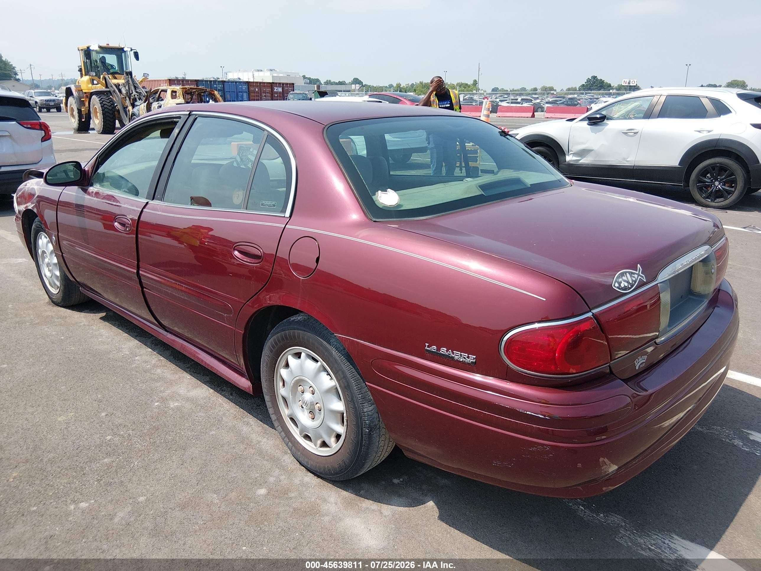 2001 Buick Lesabre Custom Burgundy vin: 1G4HP54K814208835